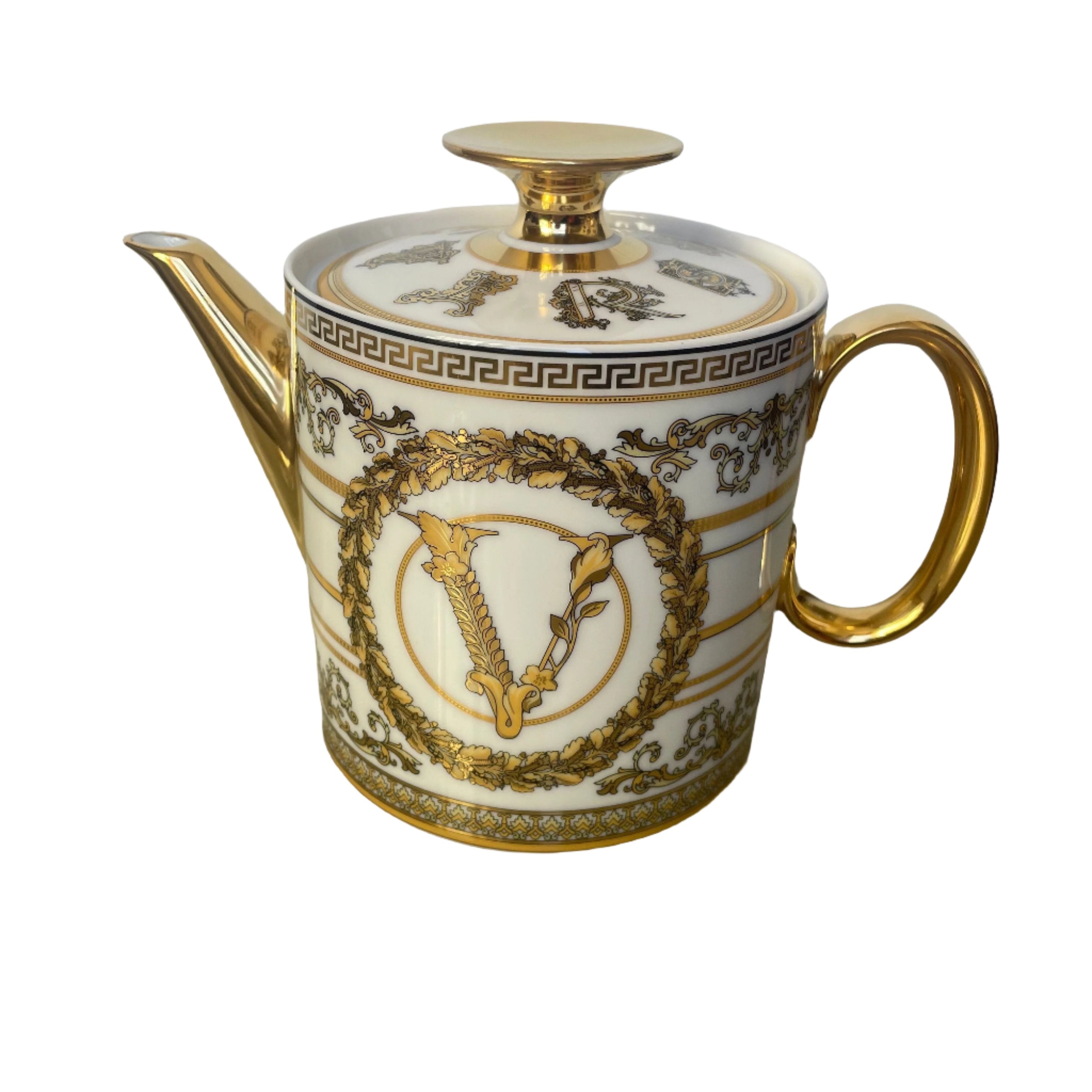 Versace by Rosenthal Virtus Gala White Tea Pot 14230