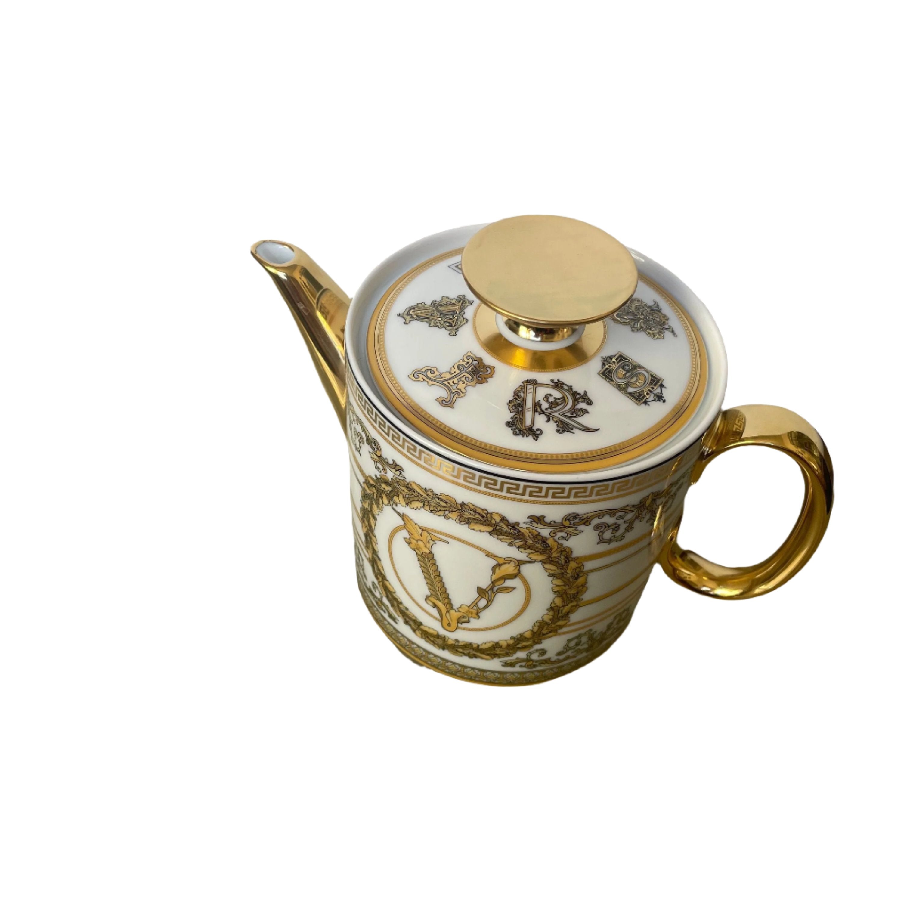 Versace by Rosenthal Virtus Gala White Tea Pot 14230