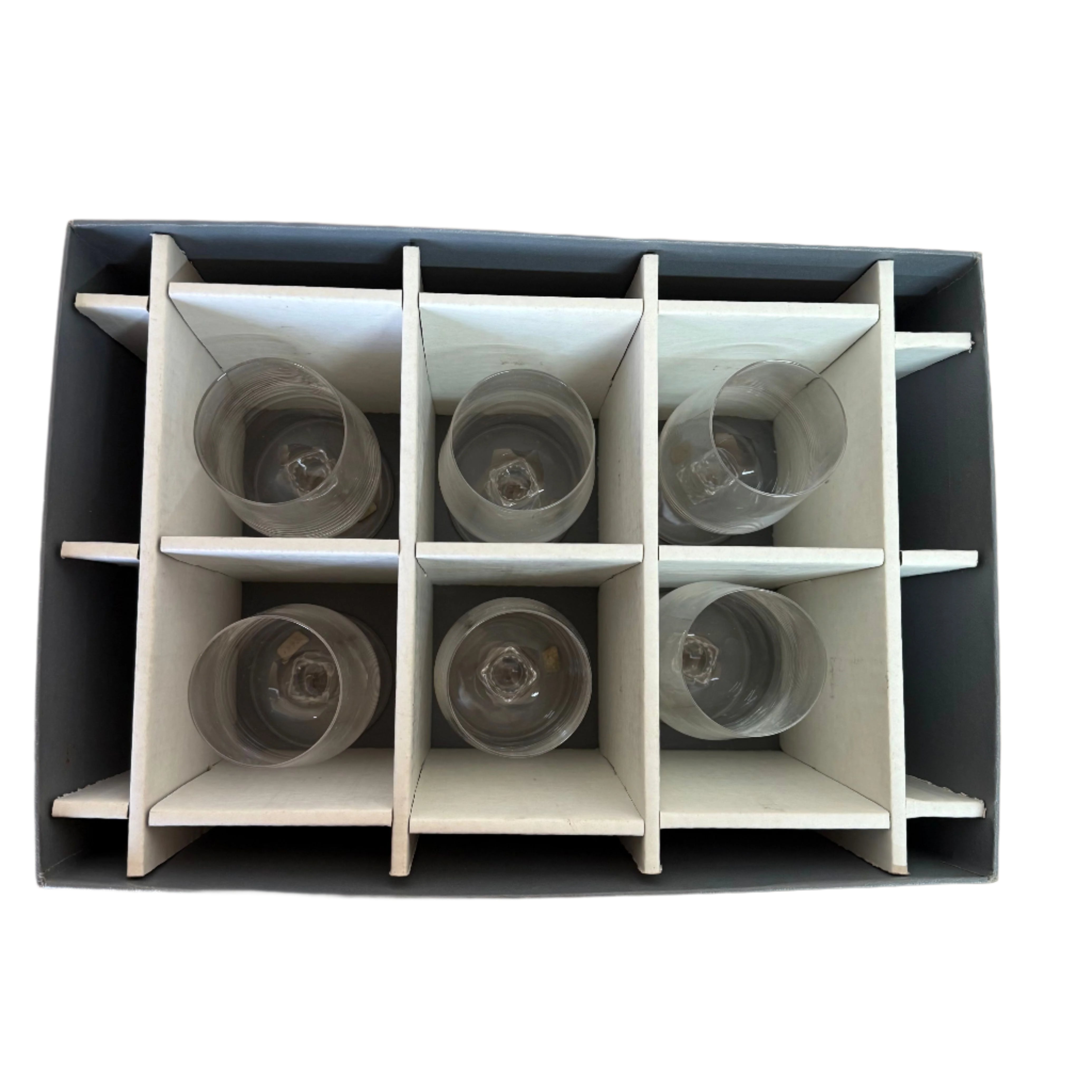 Lalique Crystal Water Goblet Set of 6