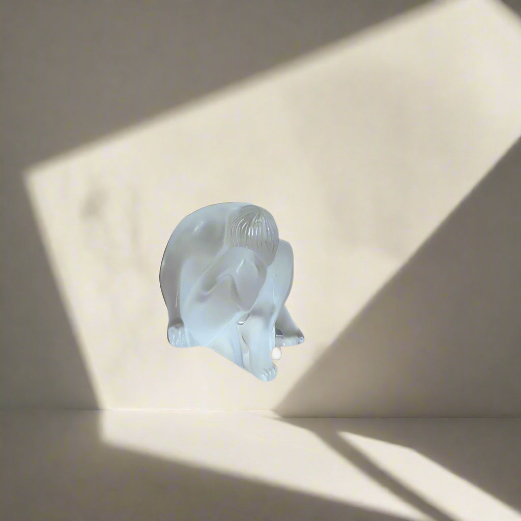 Lalique Crystal Figurine Nude Sitting 1191700