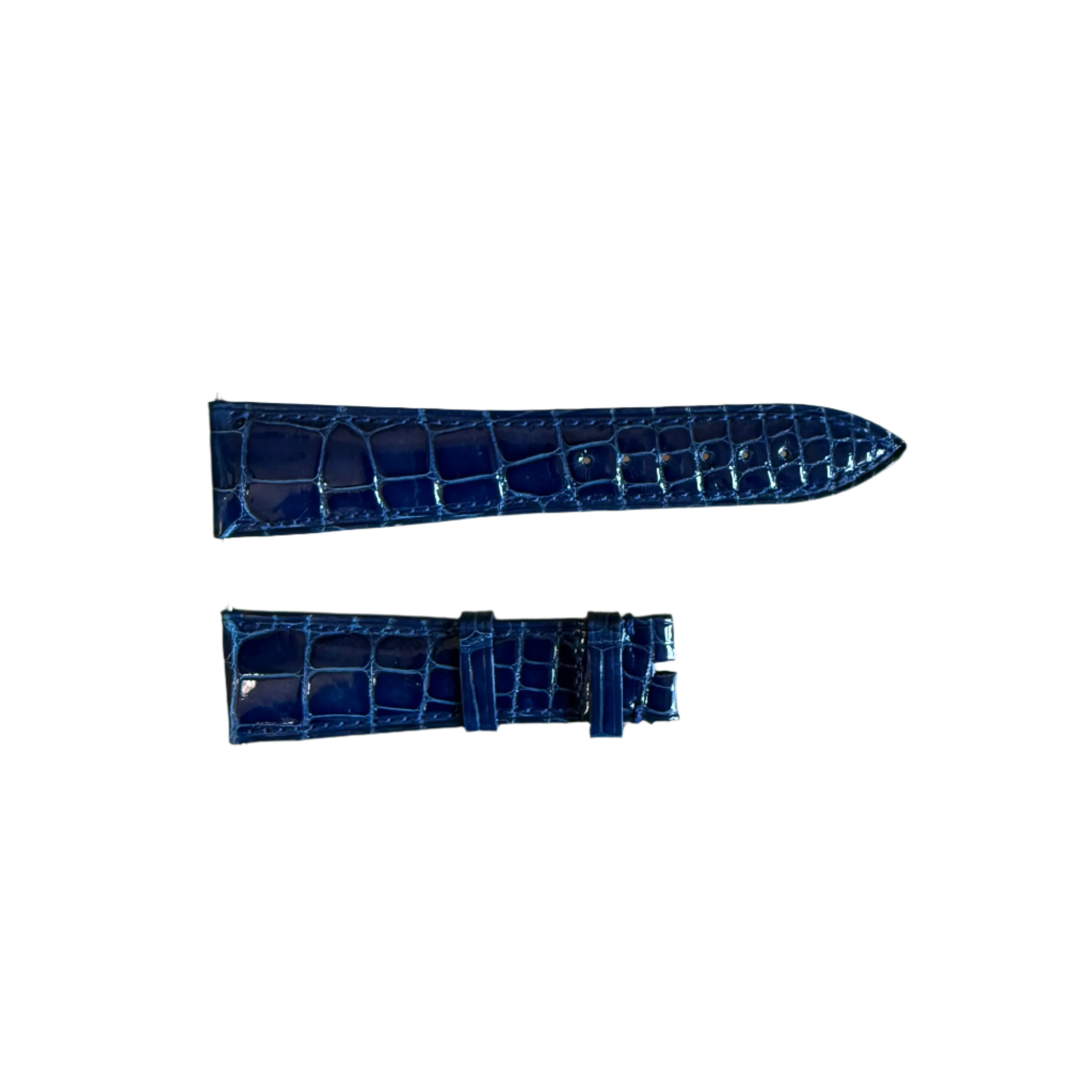 Authentic Franck Muller Blue Crocodile Watch Strap Band 21mm FRK06001d1