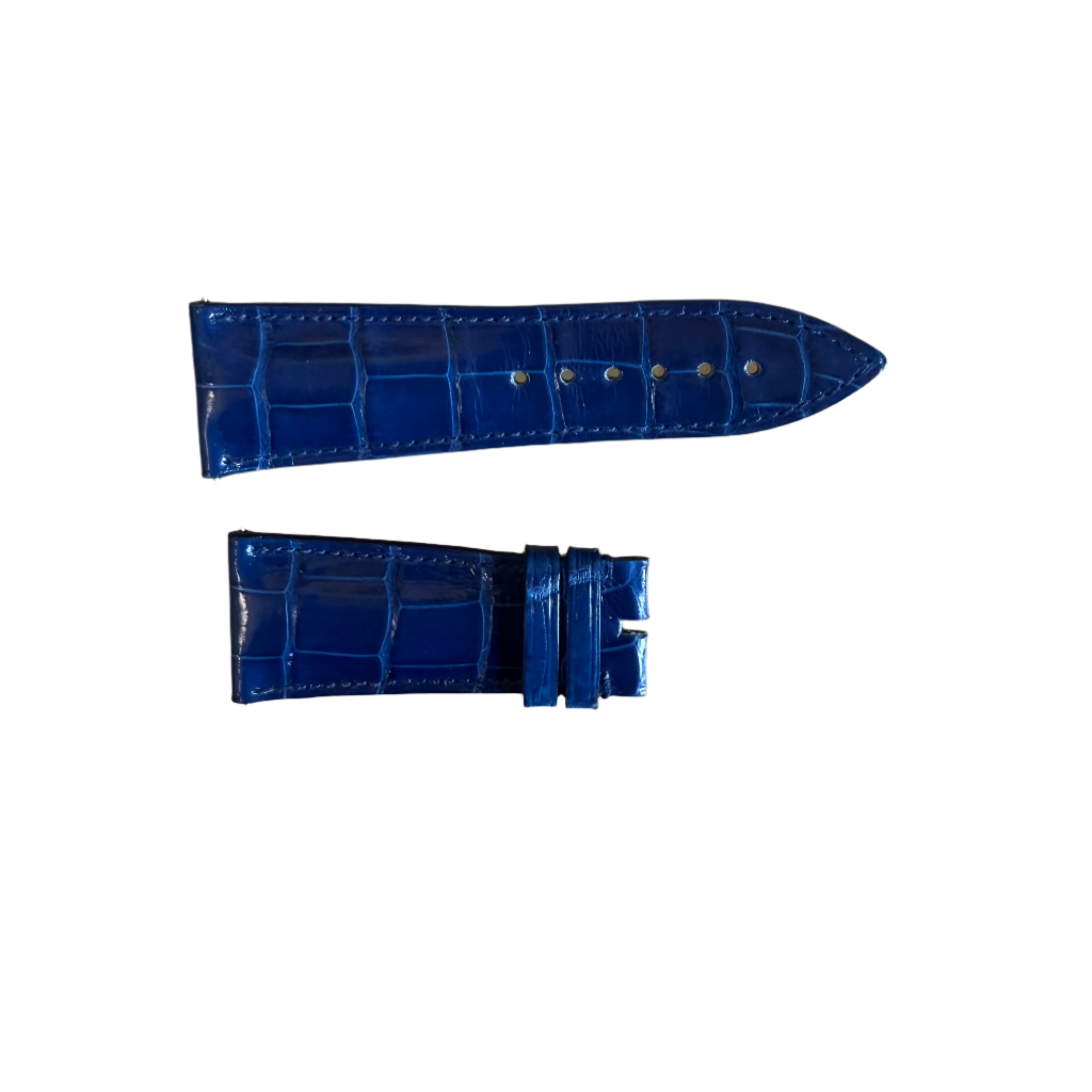 Authentic Franck Muller Blue Crocodile Watch Strap Band 27mm FRK0600017