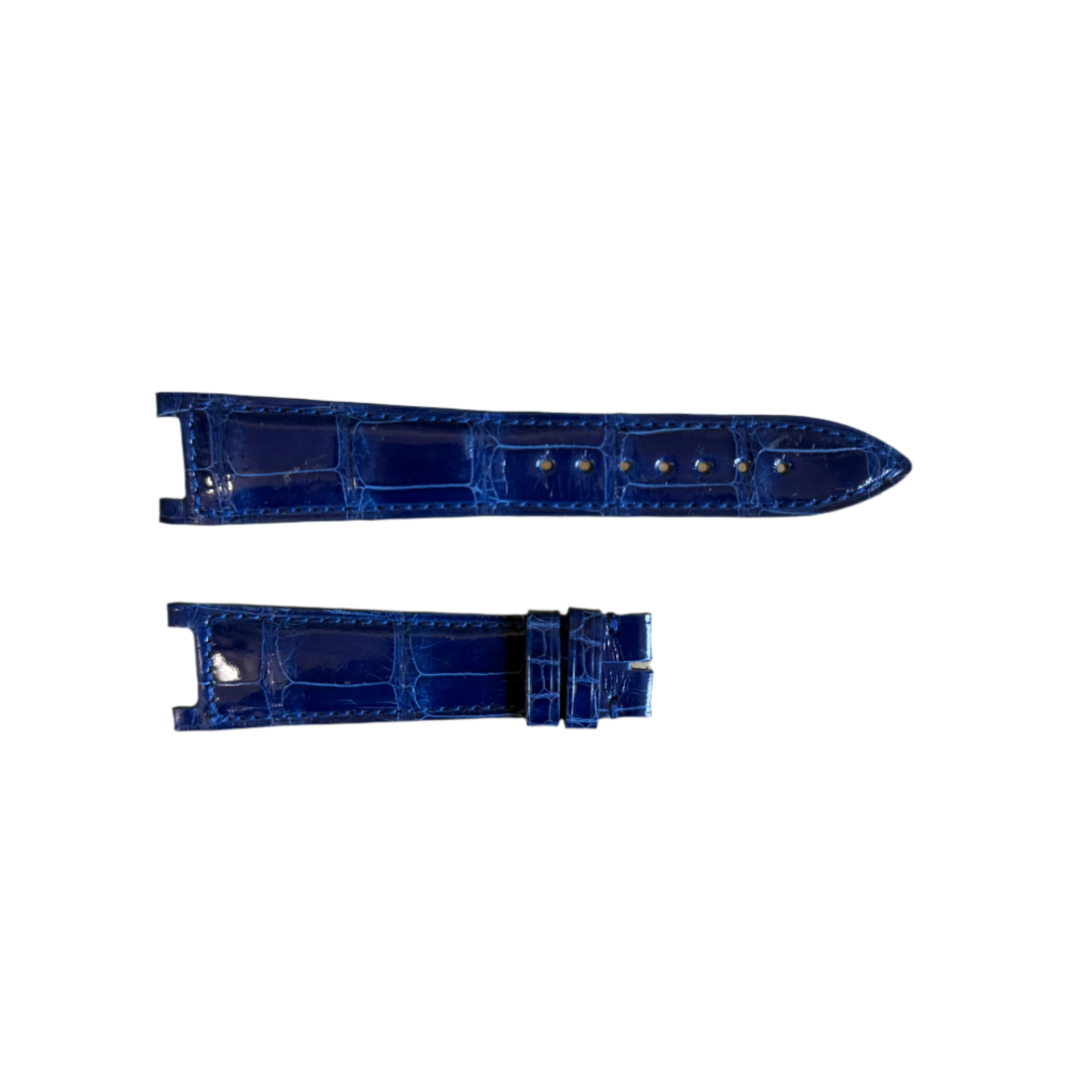 Authentic Franck Muller Blue Crocodile Watch Strap Band 21mm FRK0600341