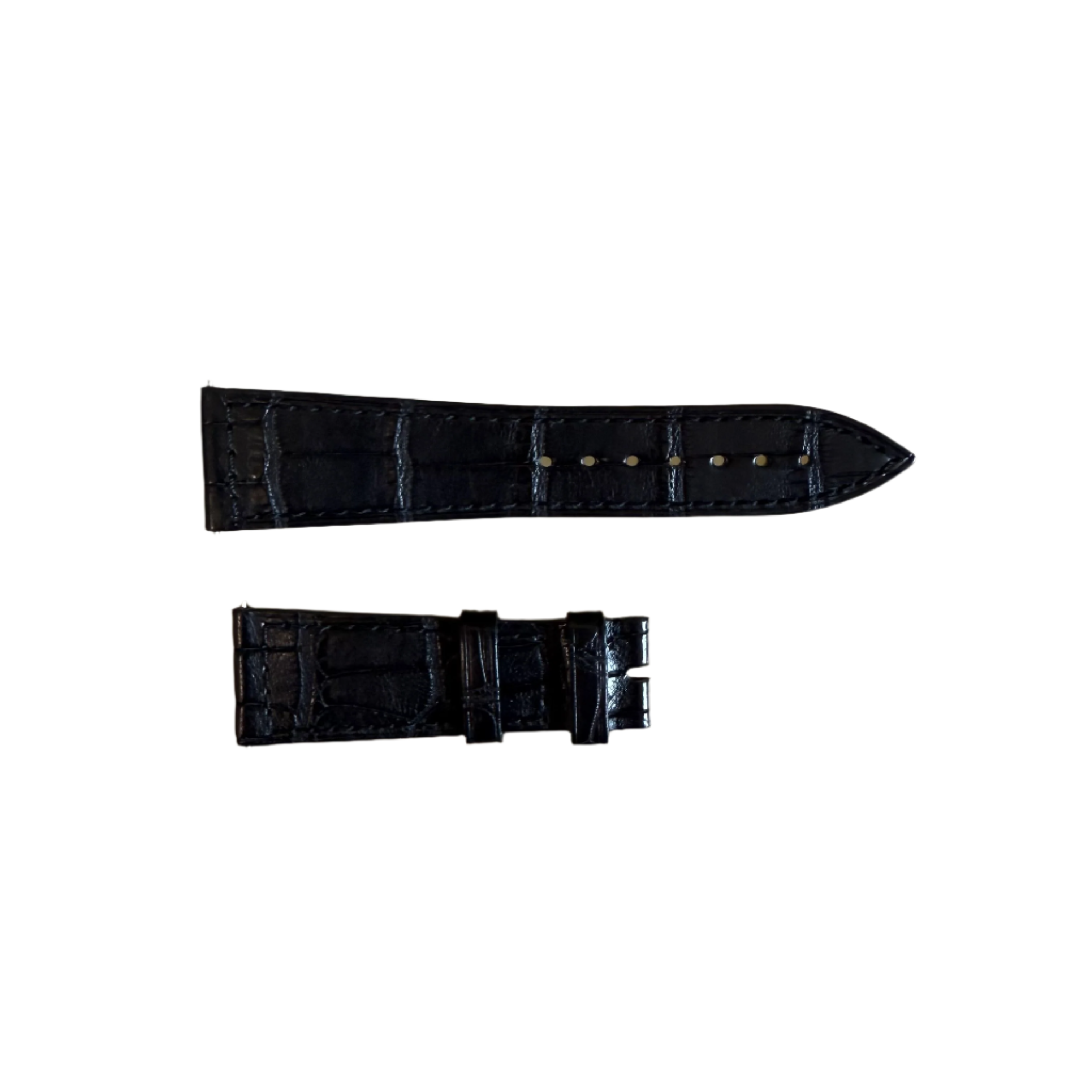 Authentic Franck Muller Black Crocodile Watch Strap Band 20mm FRK0600200