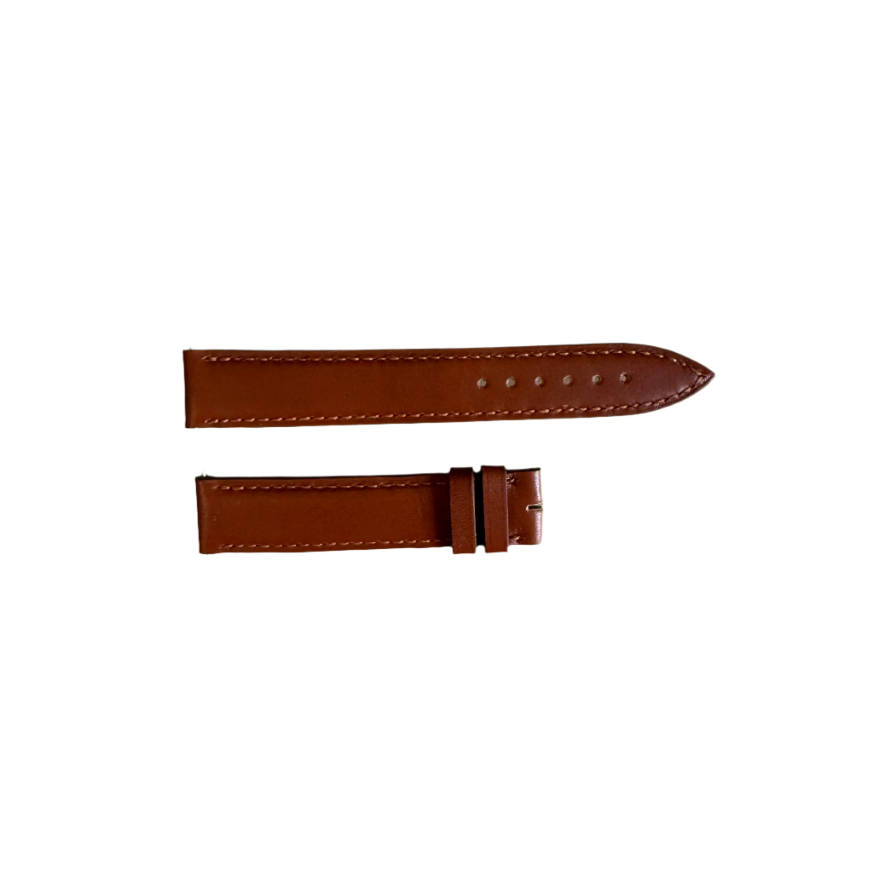 Authentic Franck Muller Brown Leather Watch Strap Band 17mm CB12R28