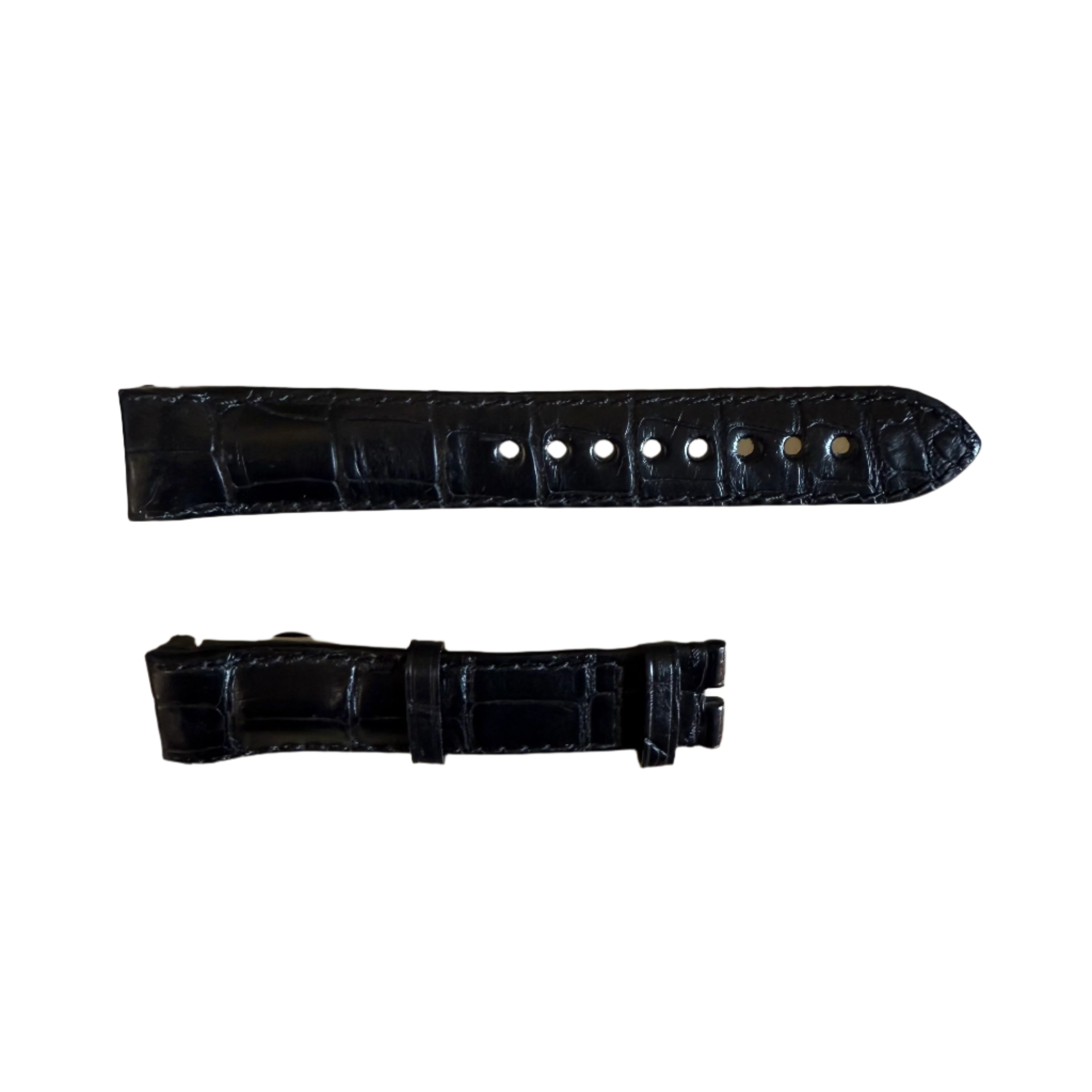 Authentic Glashutte Black Alligator Watch Strap Band 20mm GLA0600072
