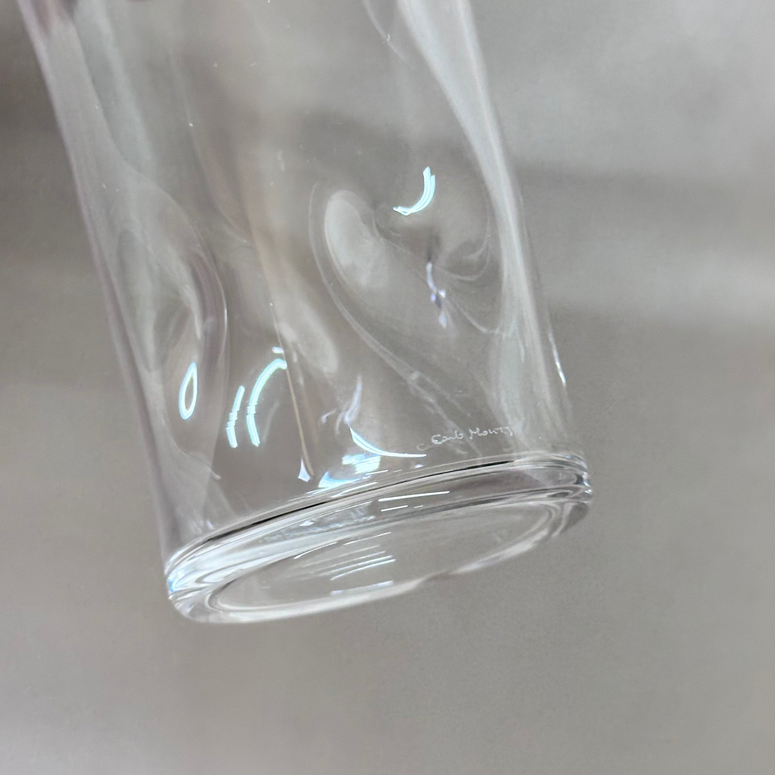 Carlo Moretti Murano Water Clear Glass Set of 6