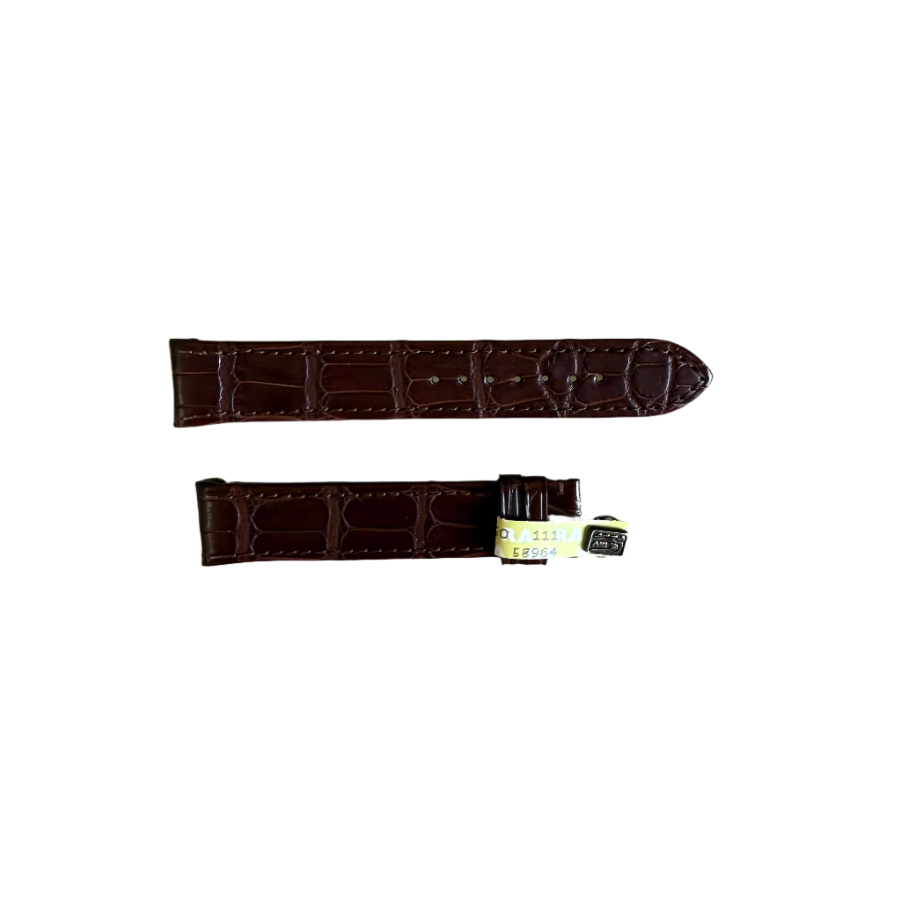 Authentic Glashutte Brown Alligator Watch Strap Band 20mm