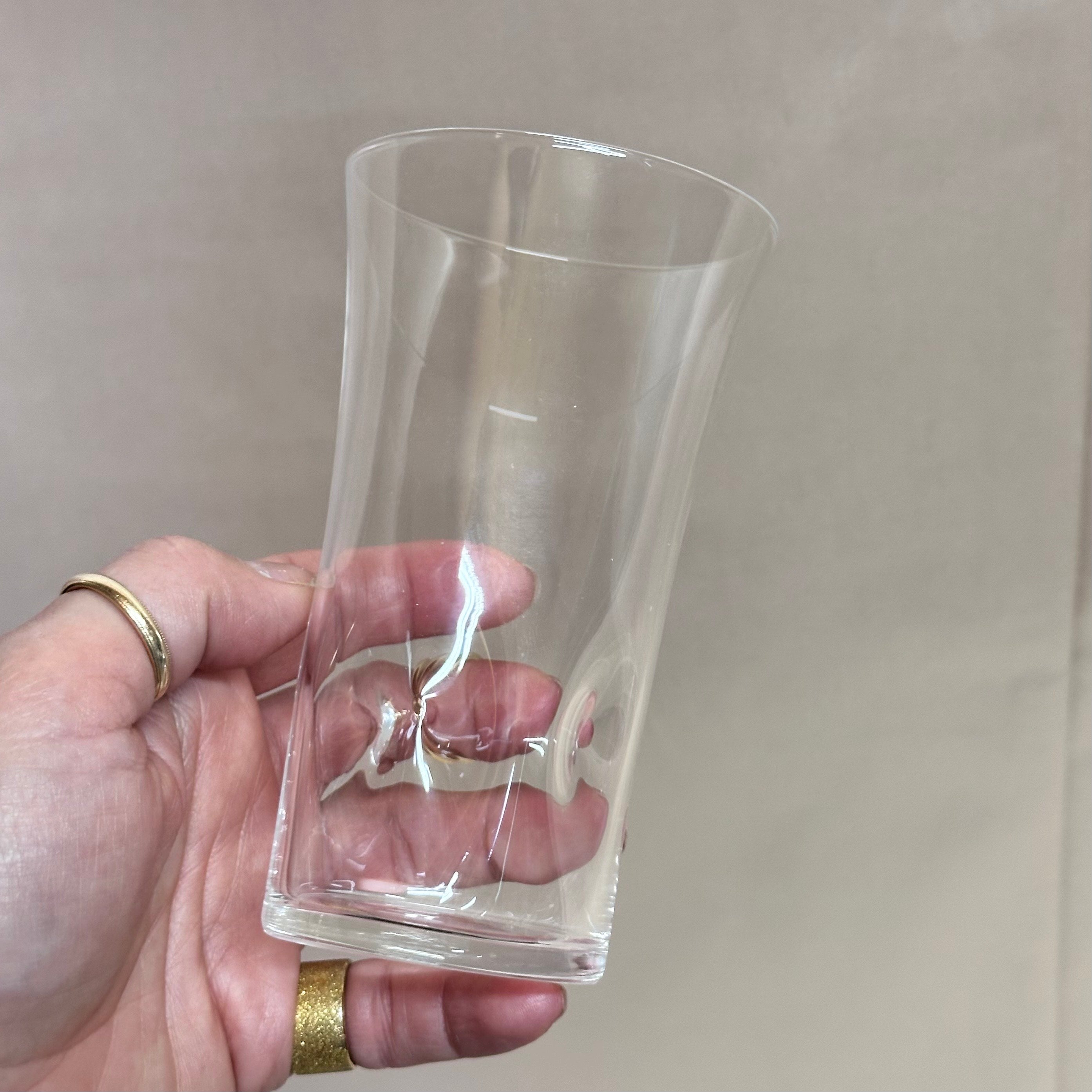 Carlo Moretti Murano Water Clear Glass Set of 6