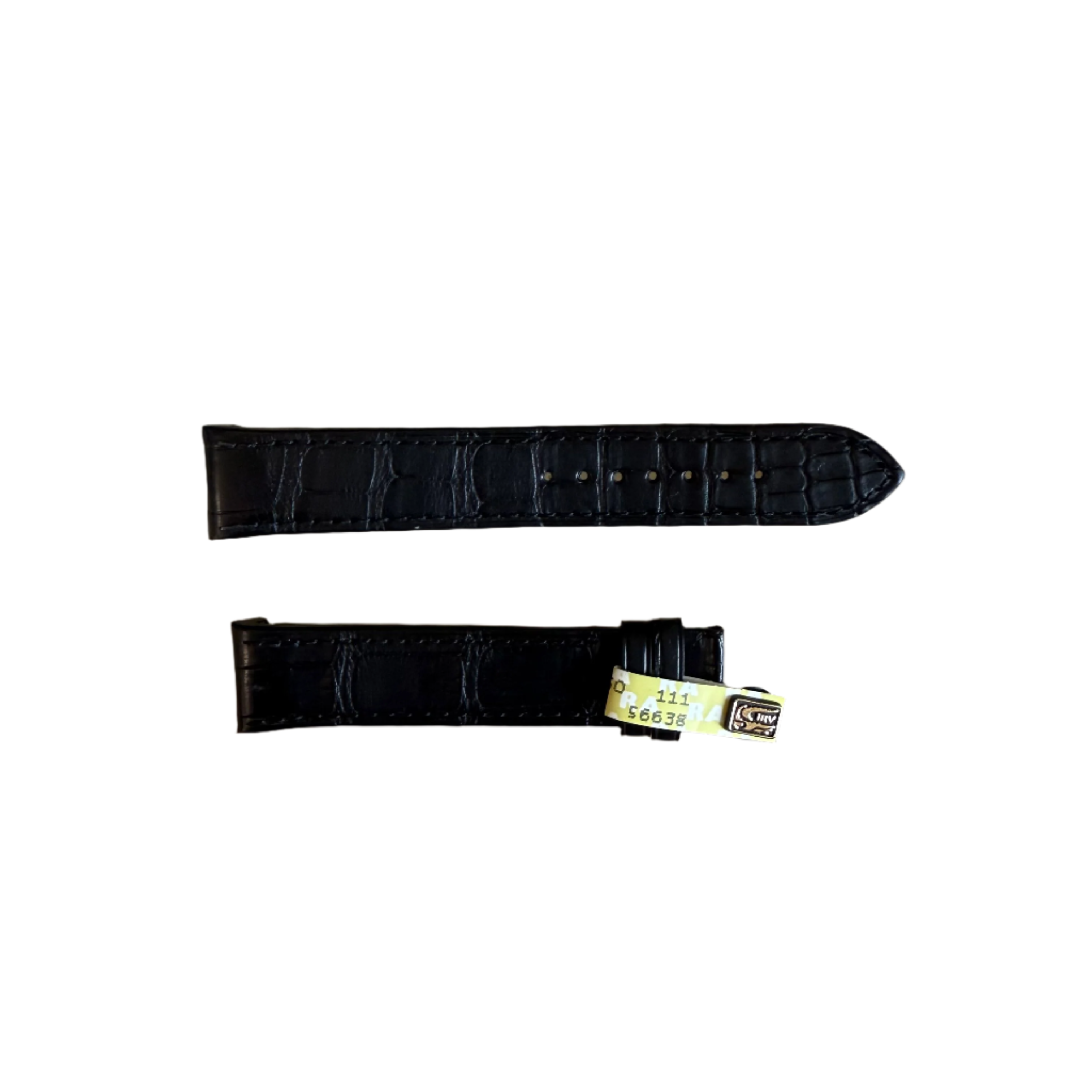 Authentic Glashutte Black Alligator Watch Strap Band 20mm GLA0600078