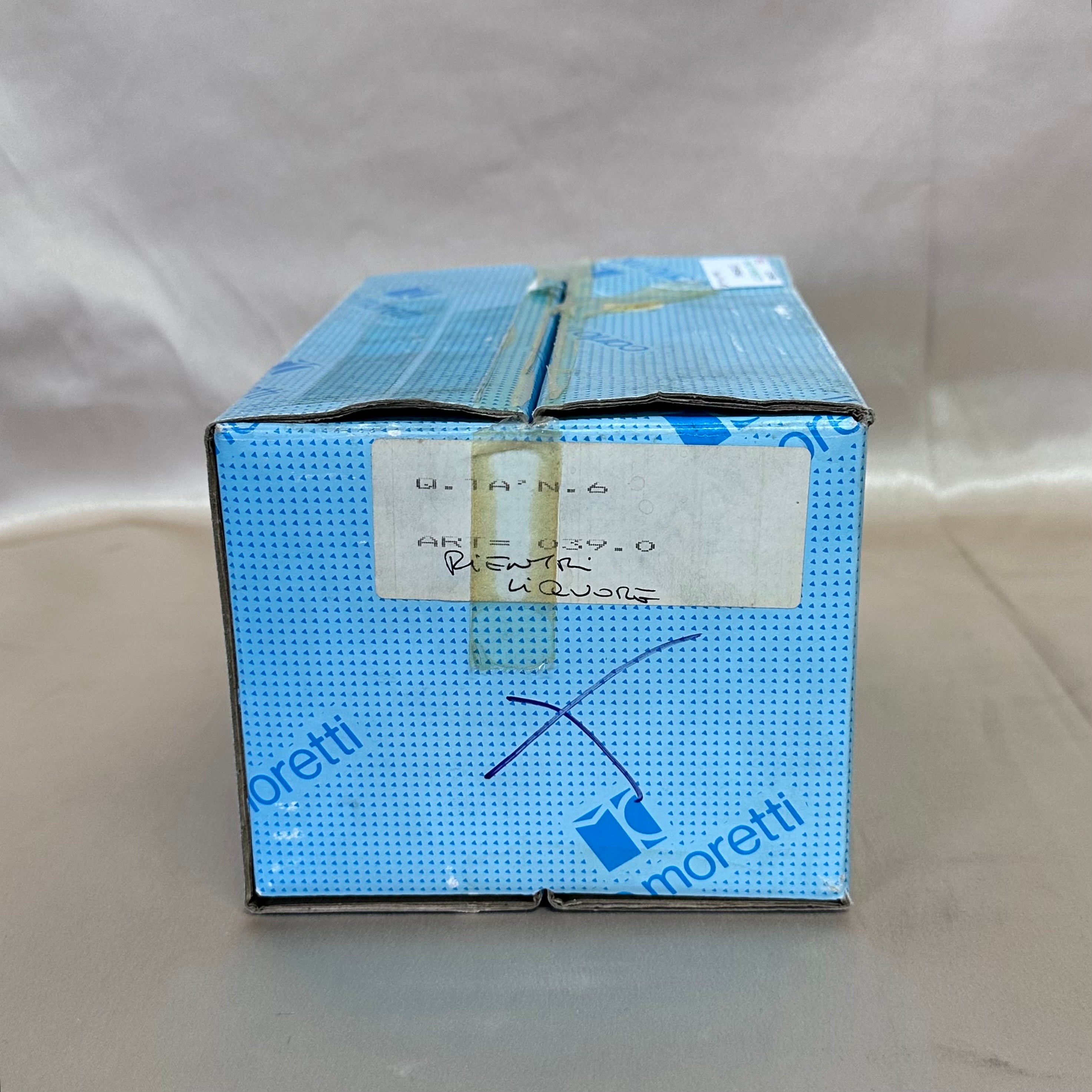 Carlo Moretti Murano Shot Clear Glass Set of 6