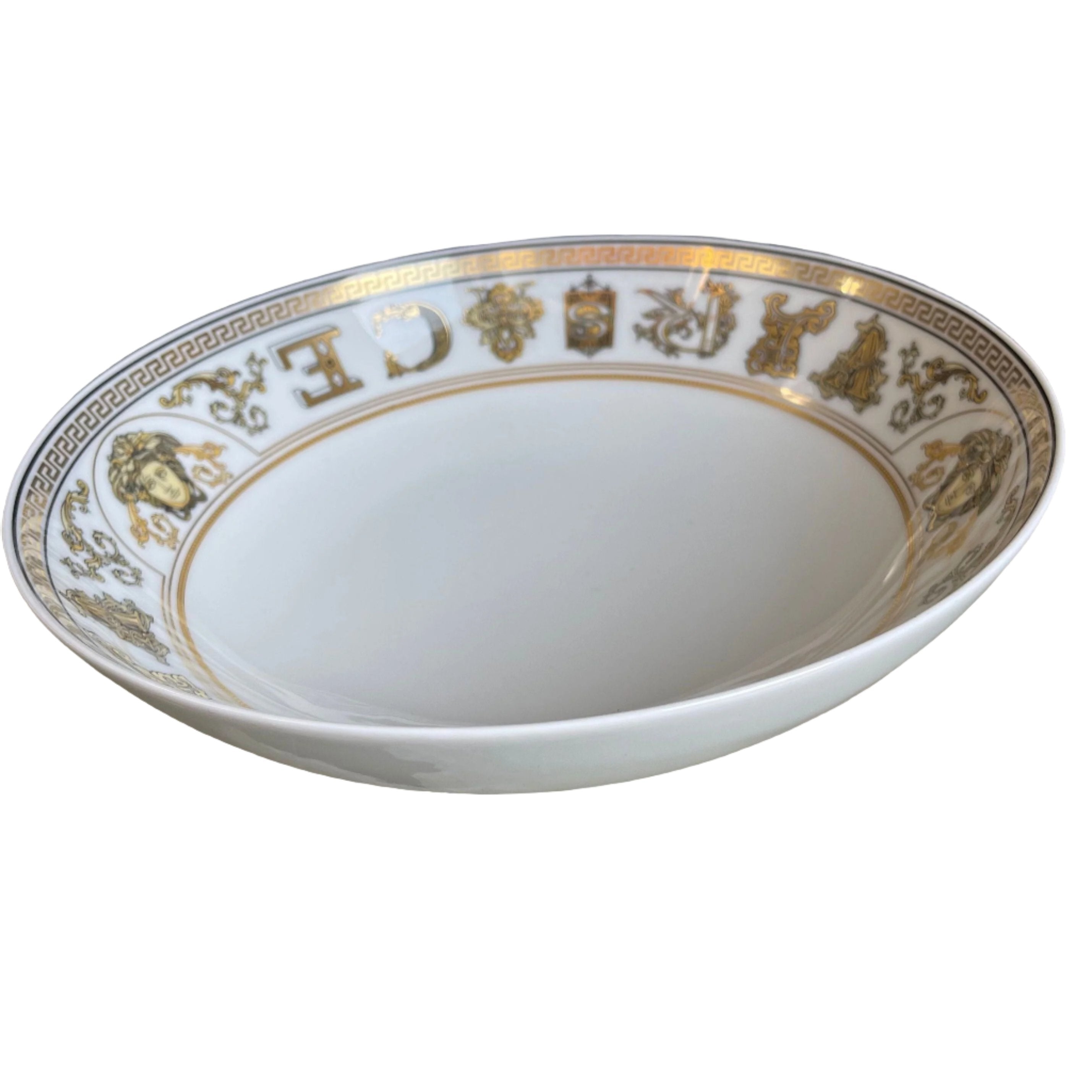 Versace by Rosenthal Virtus Gala White Soup Plate 118569