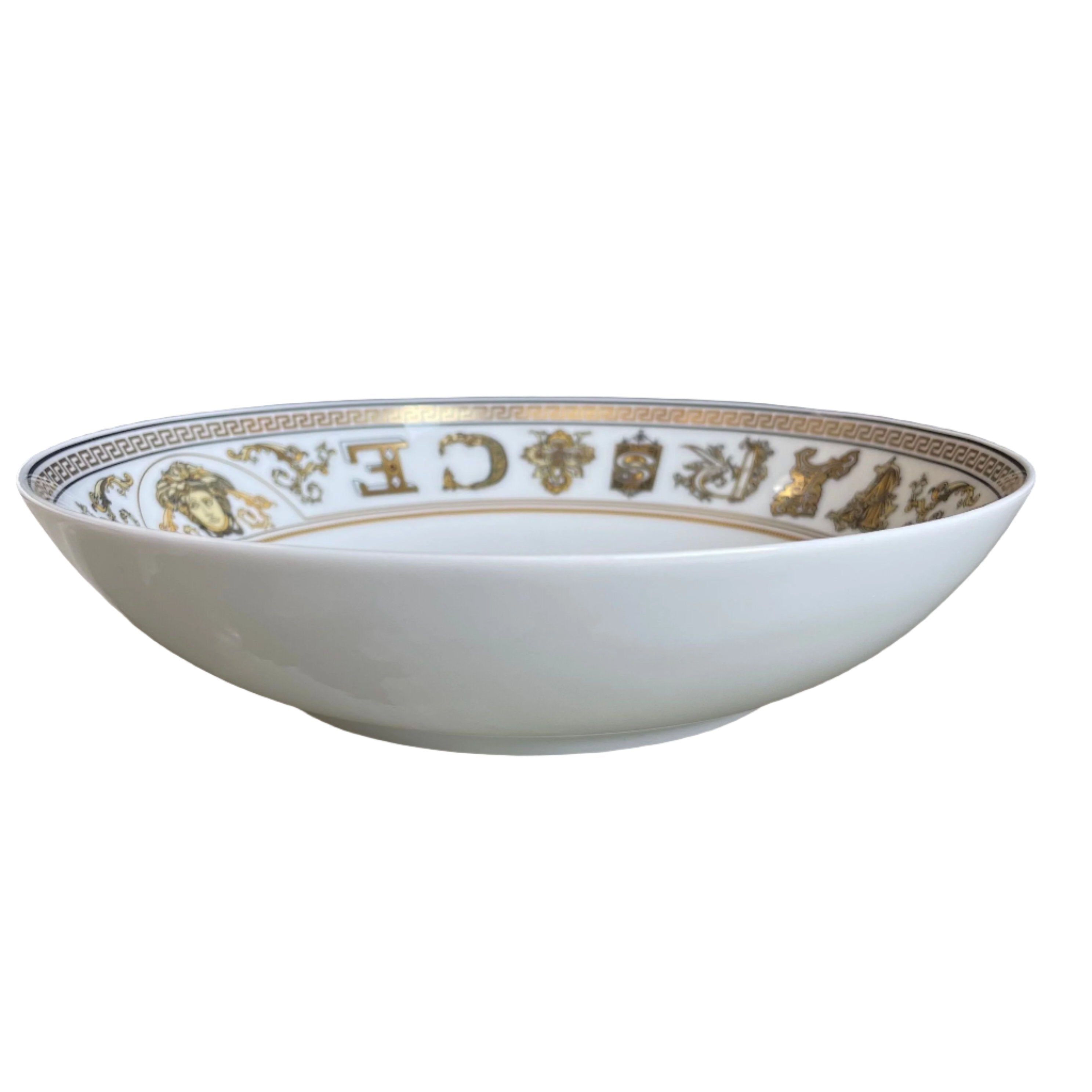 Versace by Rosenthal Virtus Gala White Soup Plate 118569