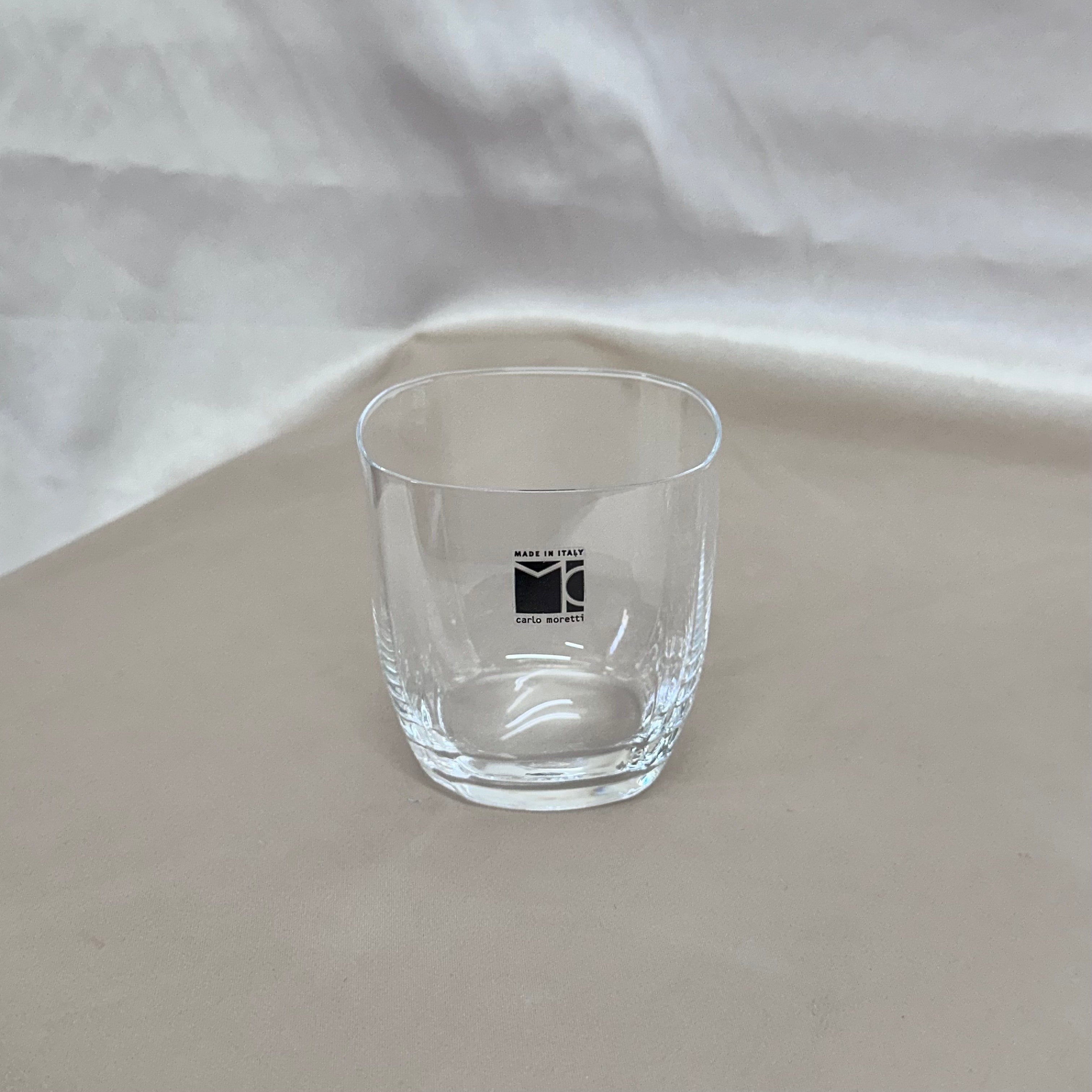 Carlo Moretti Murano Clear Tumbler Set of 4
