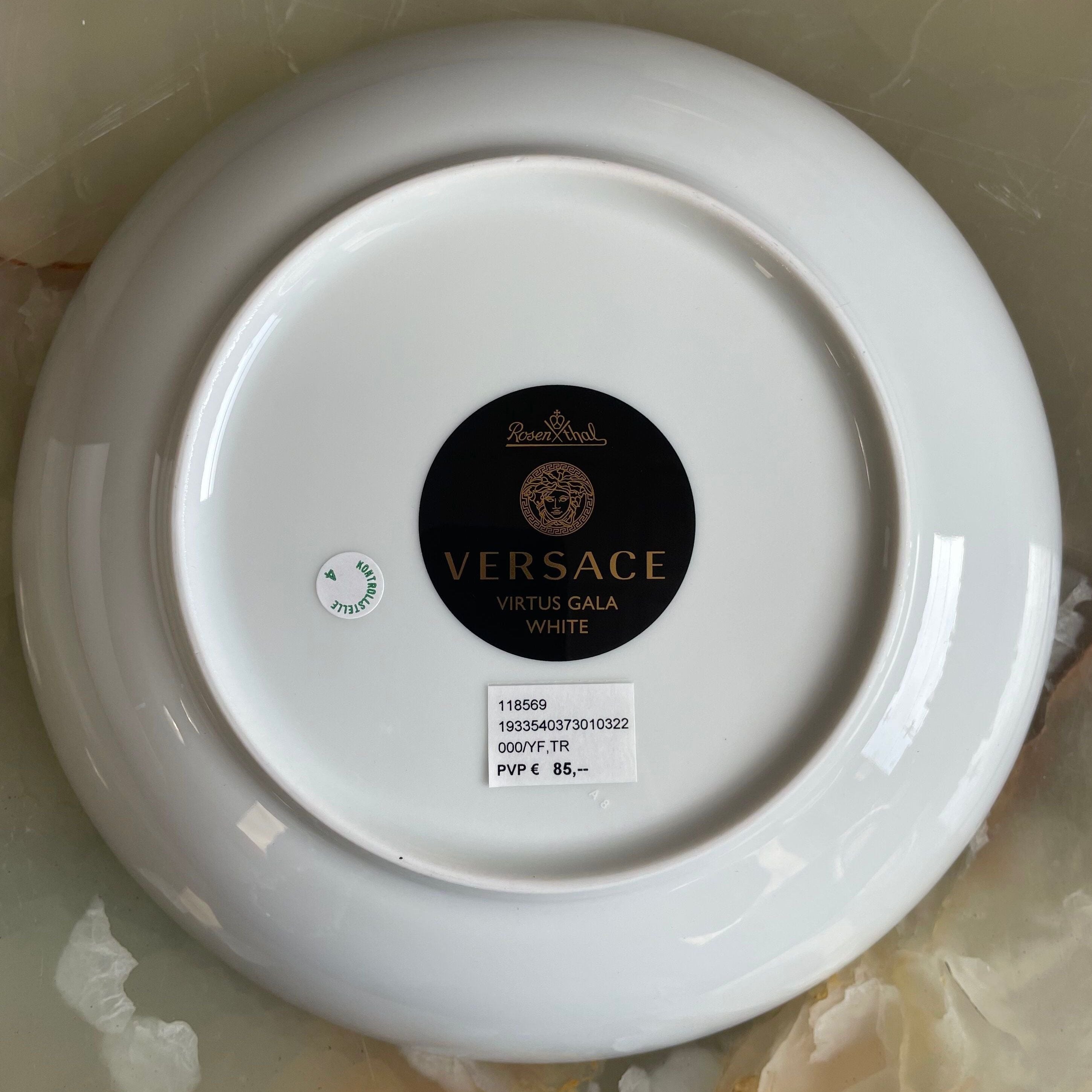 Versace by Rosenthal Virtus Gala White Soup Plate 118569