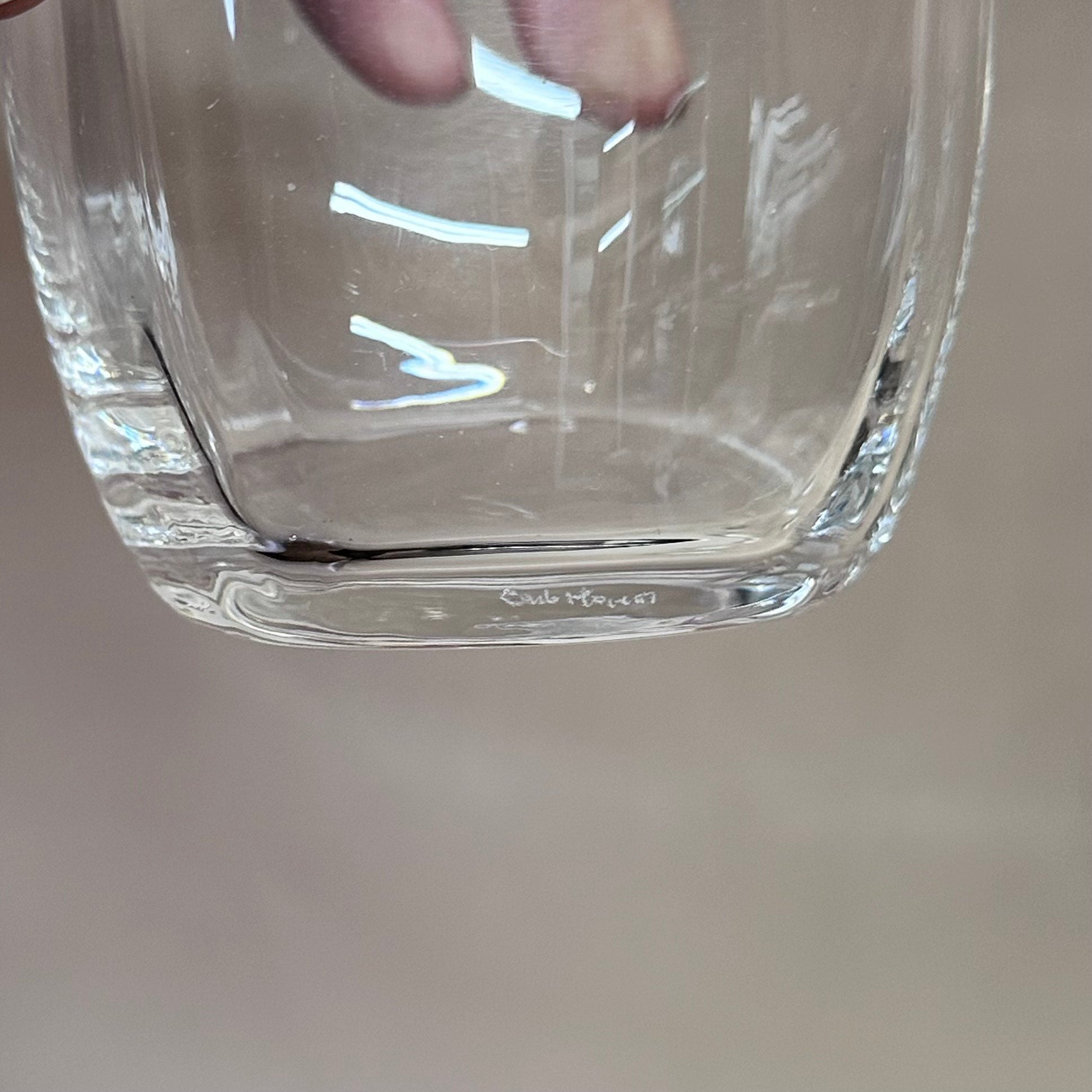 Carlo Moretti Murano Clear Tumbler Set of 4