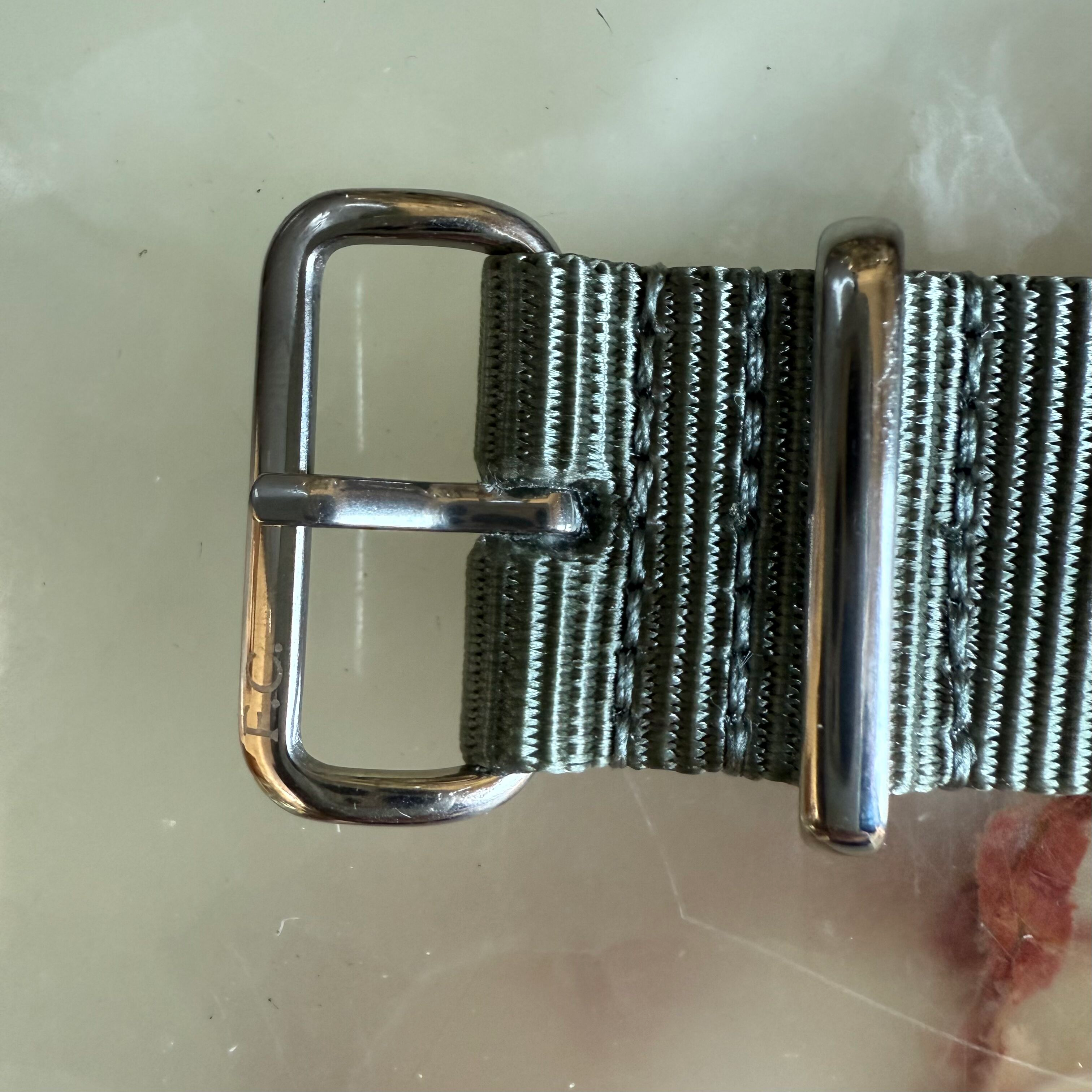 Authentic Frederique Constant Green Texture Watch Strap Band 20mm with Buckle