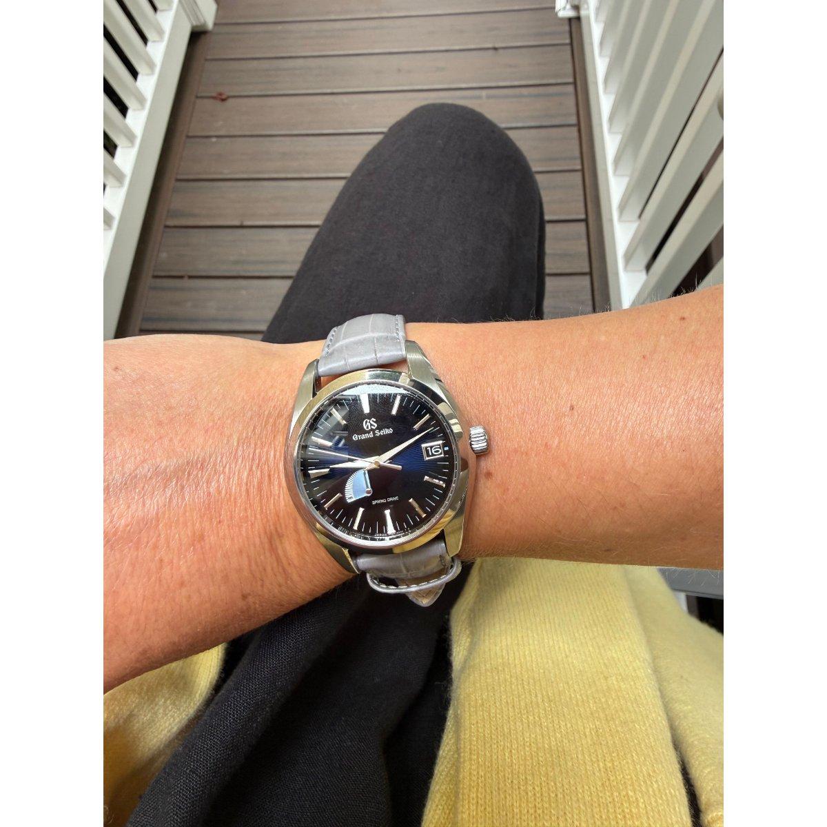 Grand Seiko Heritage Collection Blue Dial Titanium Automatic Men's Watch SBGA501