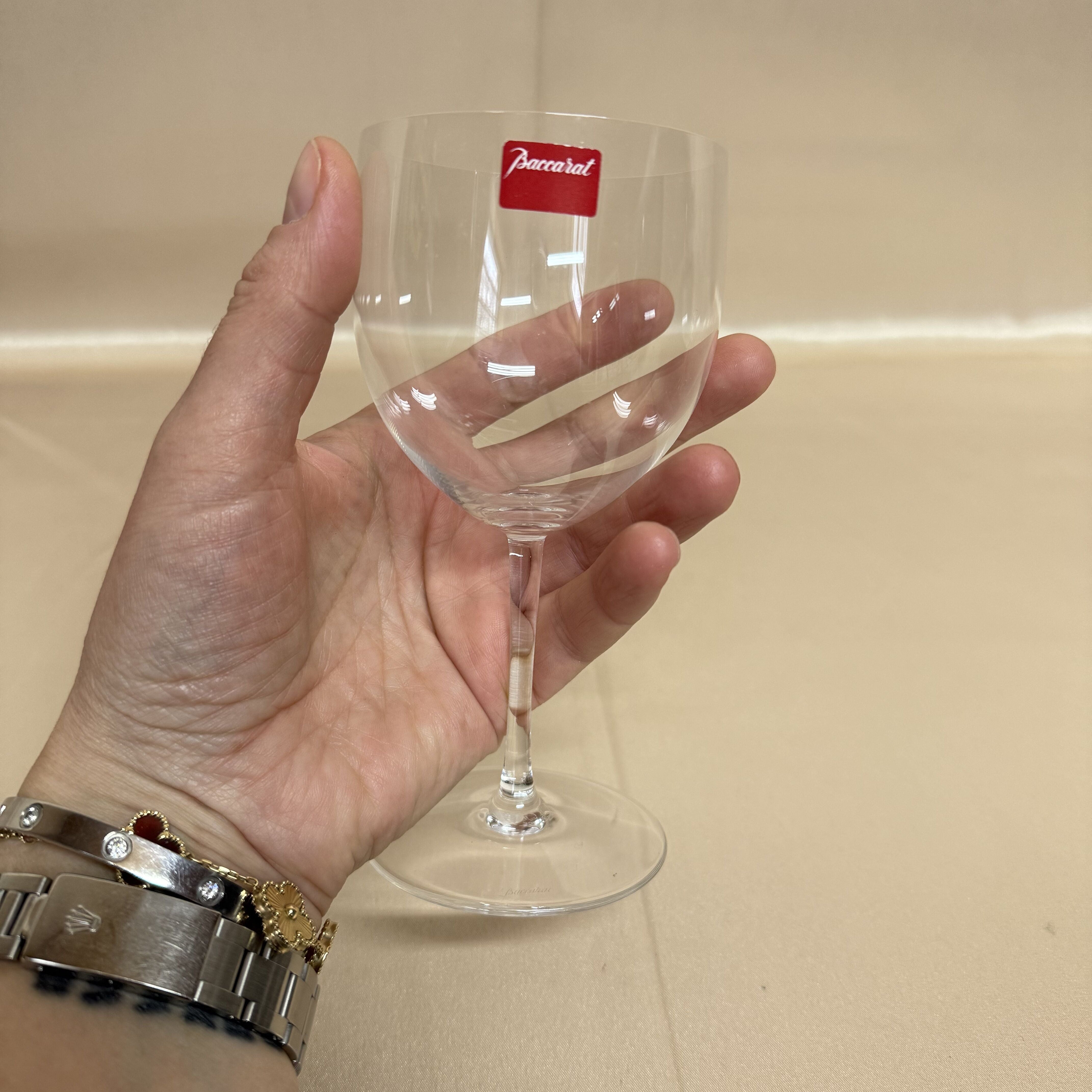 Baccarat Crystal Brummel Wine Glass Set of 2 1115104