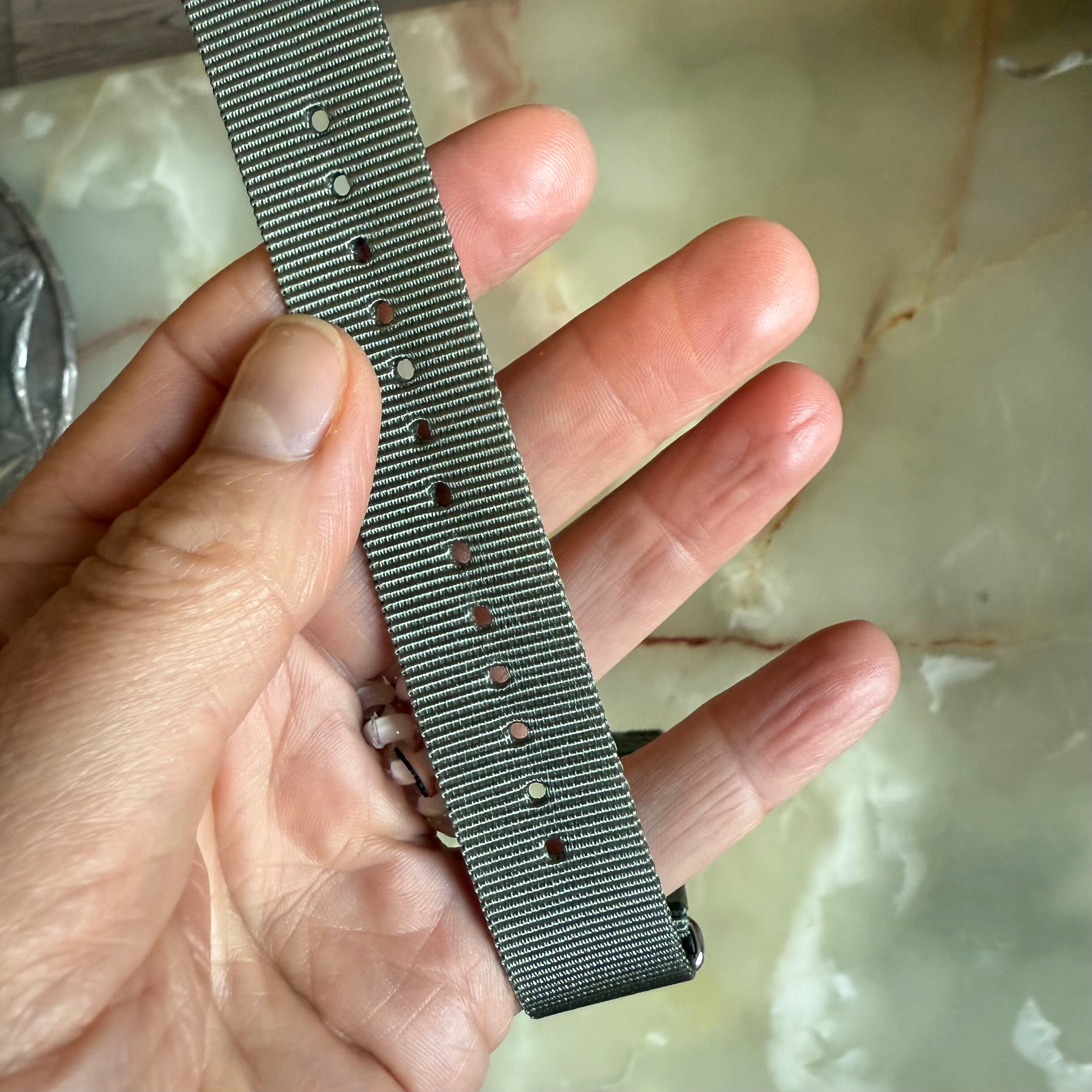 Authentic Frederique Constant Green Texture Watch Strap Band 20mm with Buckle
