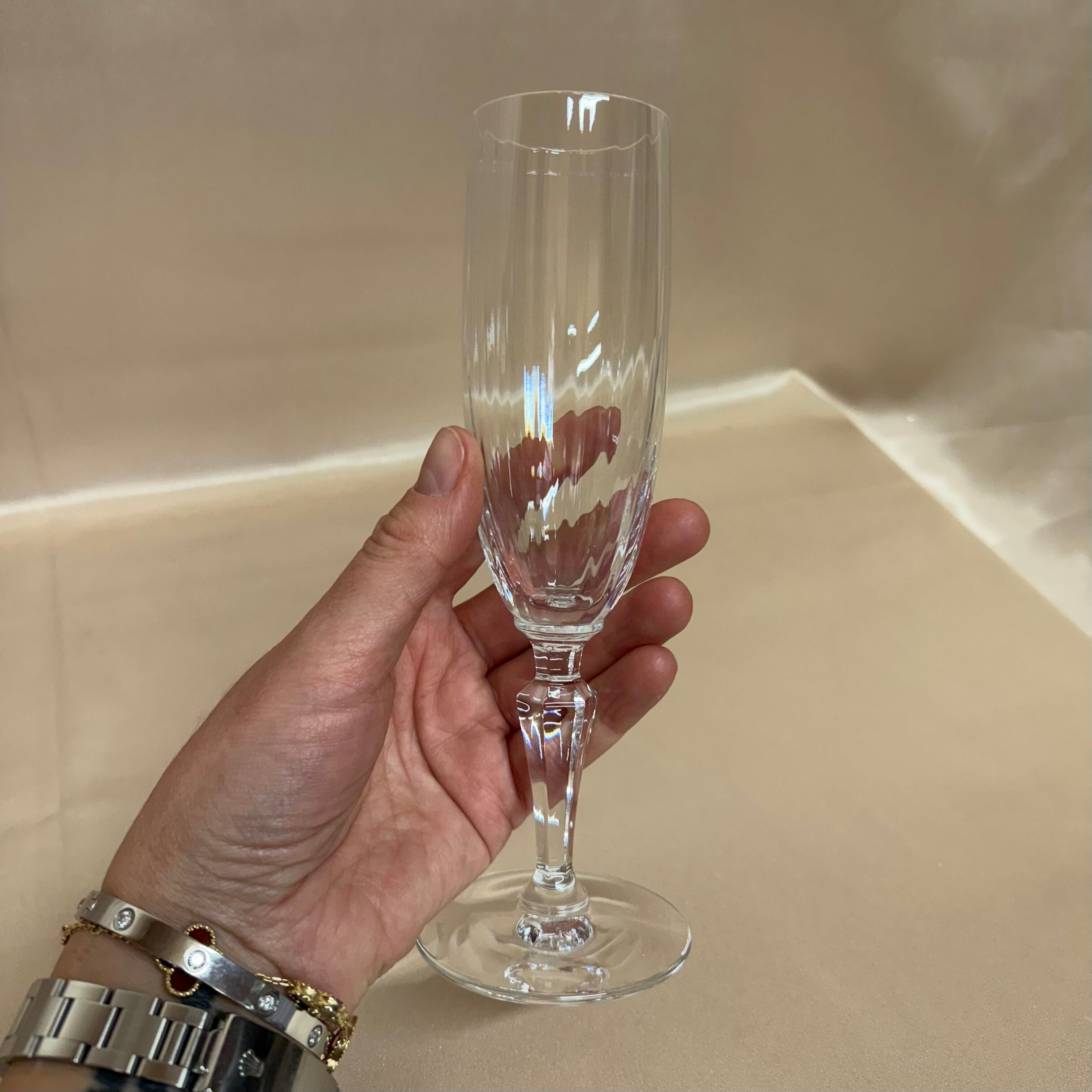Set of 6 Baccarat Crystal Naples Champagne Flute 1152109