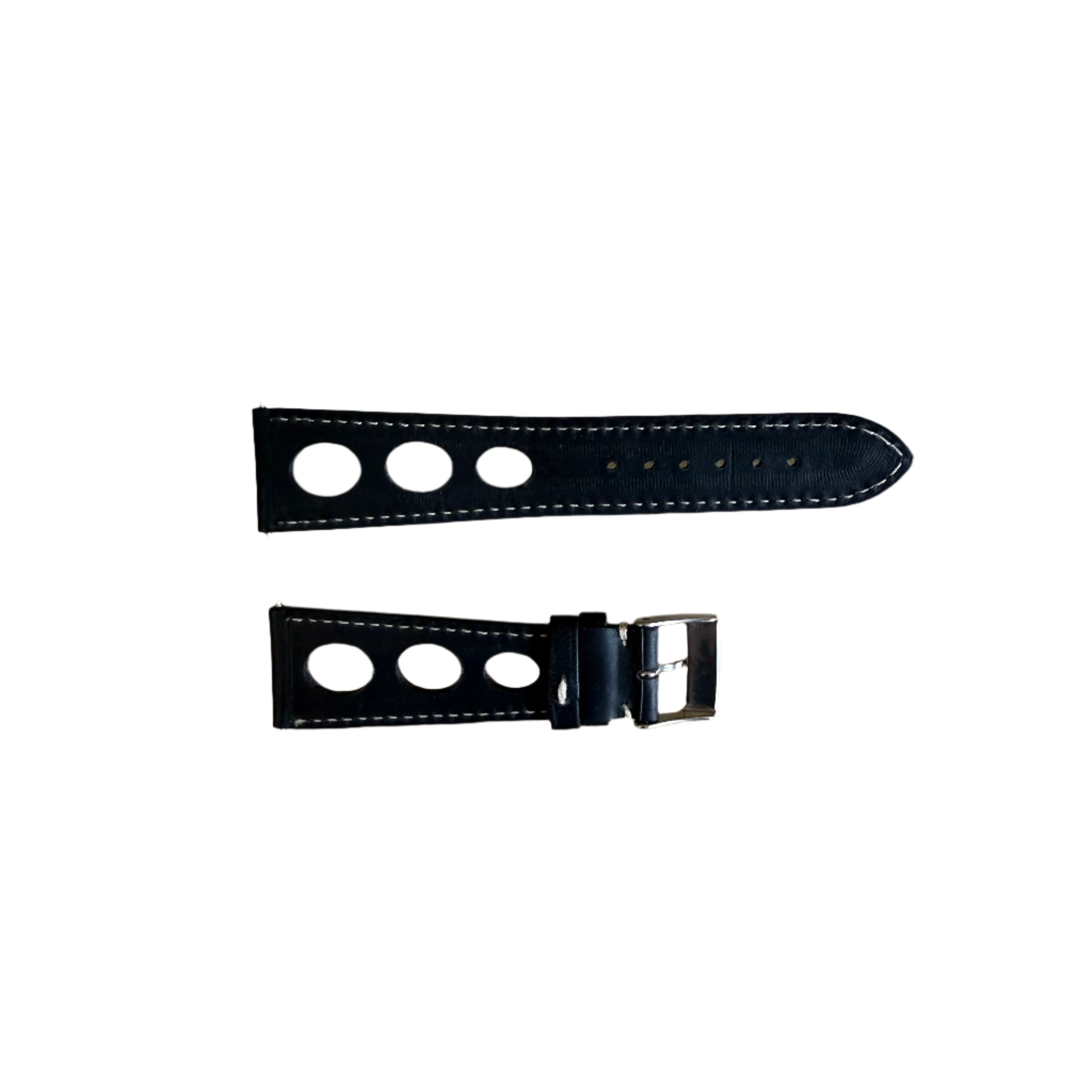 Authentic Frederique Constant Black Leather Watch Strap Band 23mm with Buckle FCS- HDBR23X18