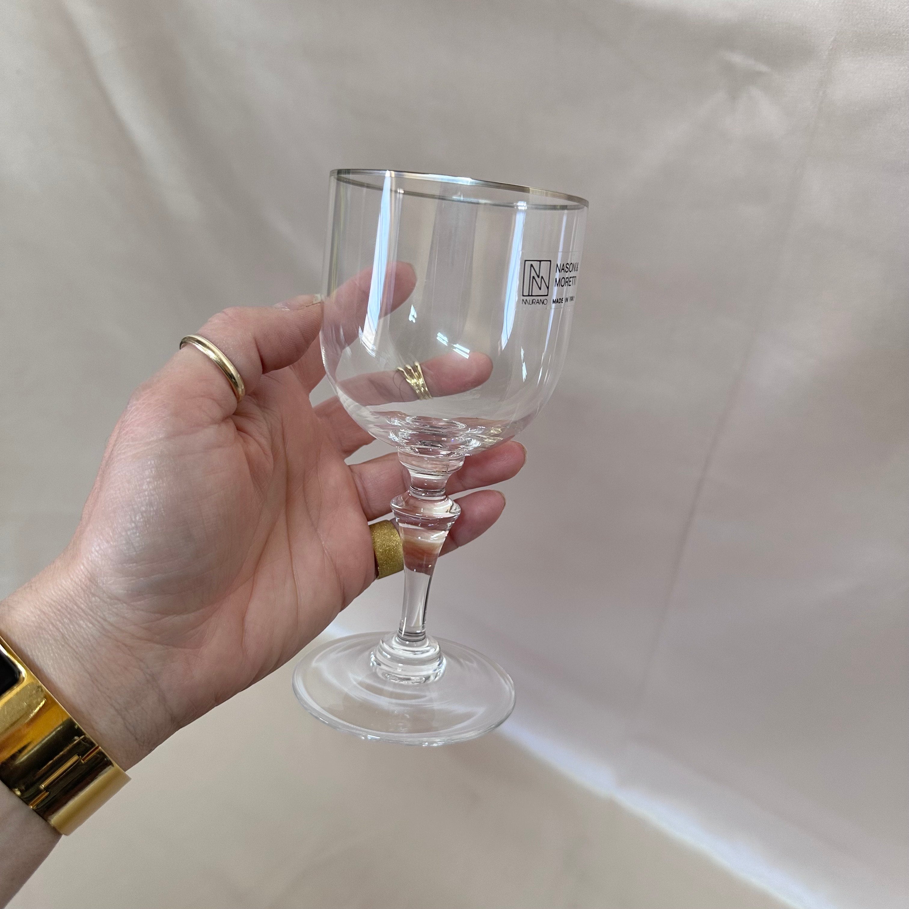 Nasonmoretti Murano Goblet Set of 6