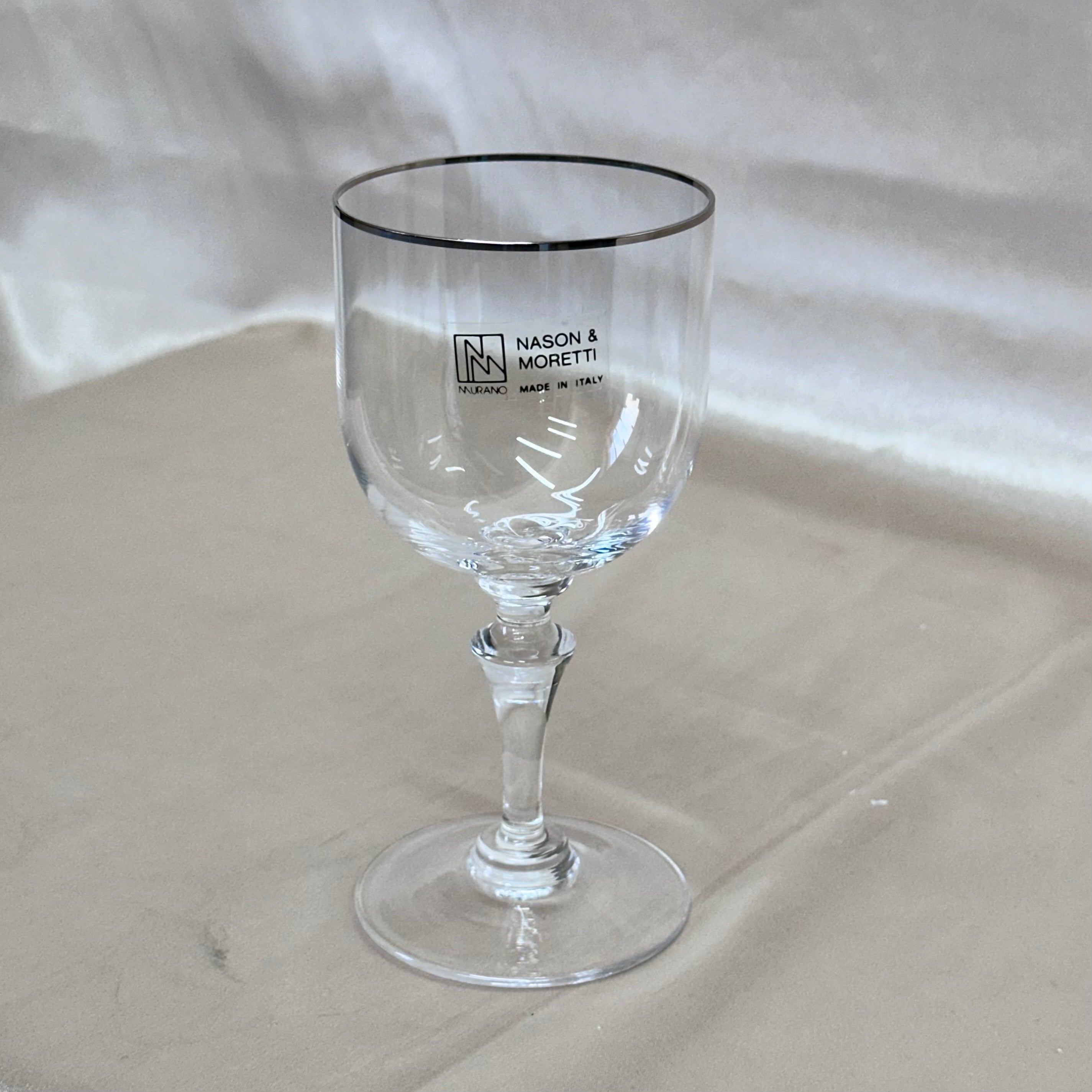 Nasonmoretti Murano Goblet Set of 6