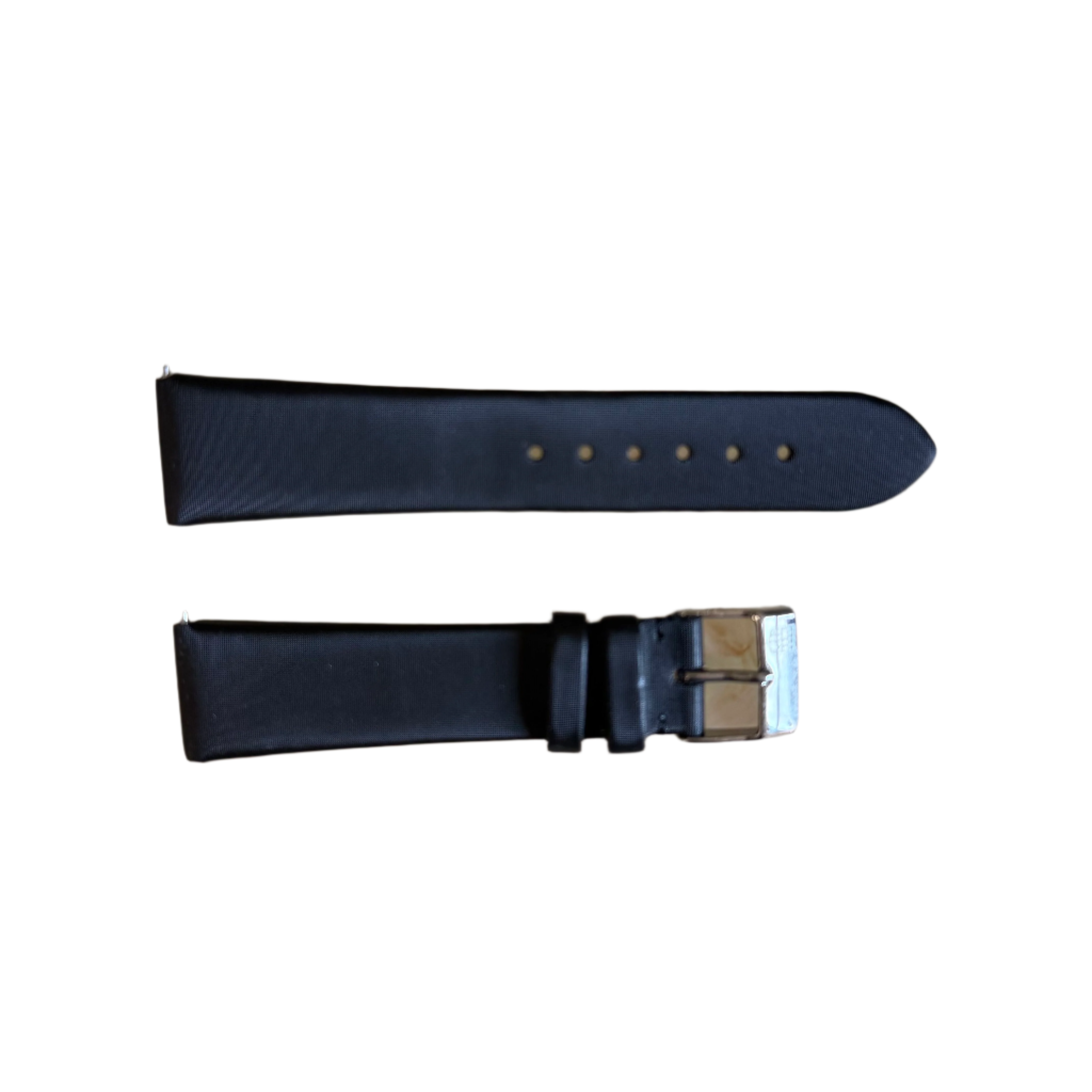 Authentic Frederique Constant Black Satin Watch Strap Band 19mm with Buckle