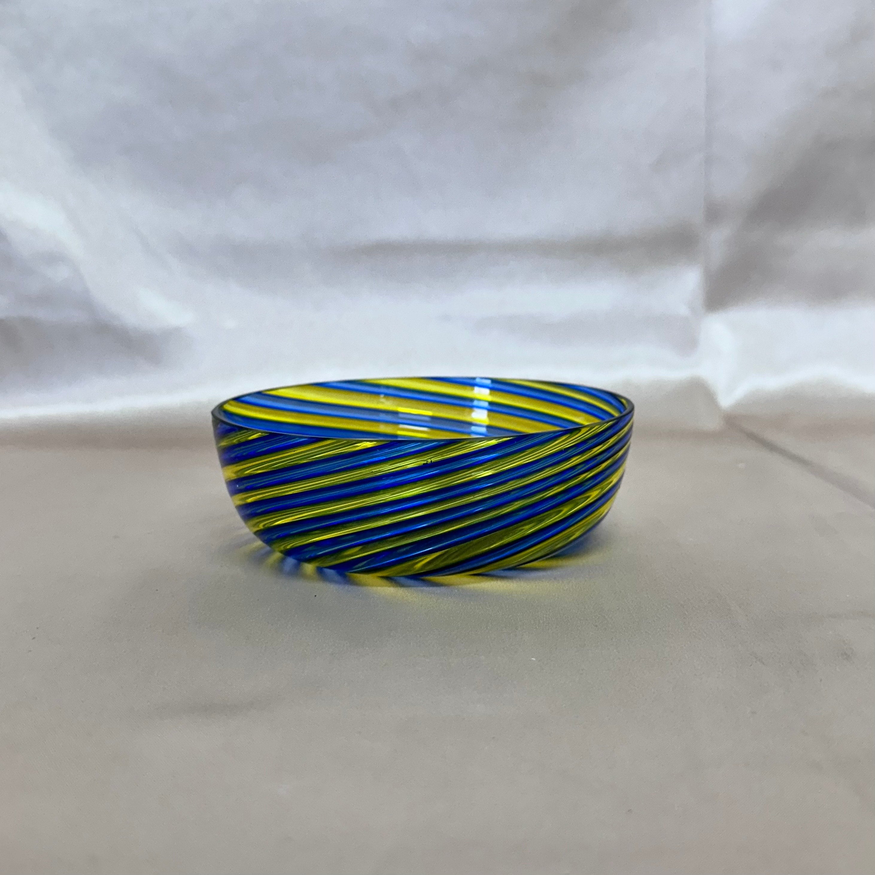 Carlo Moretti Murano Swirl Glass Bowl Set of 10