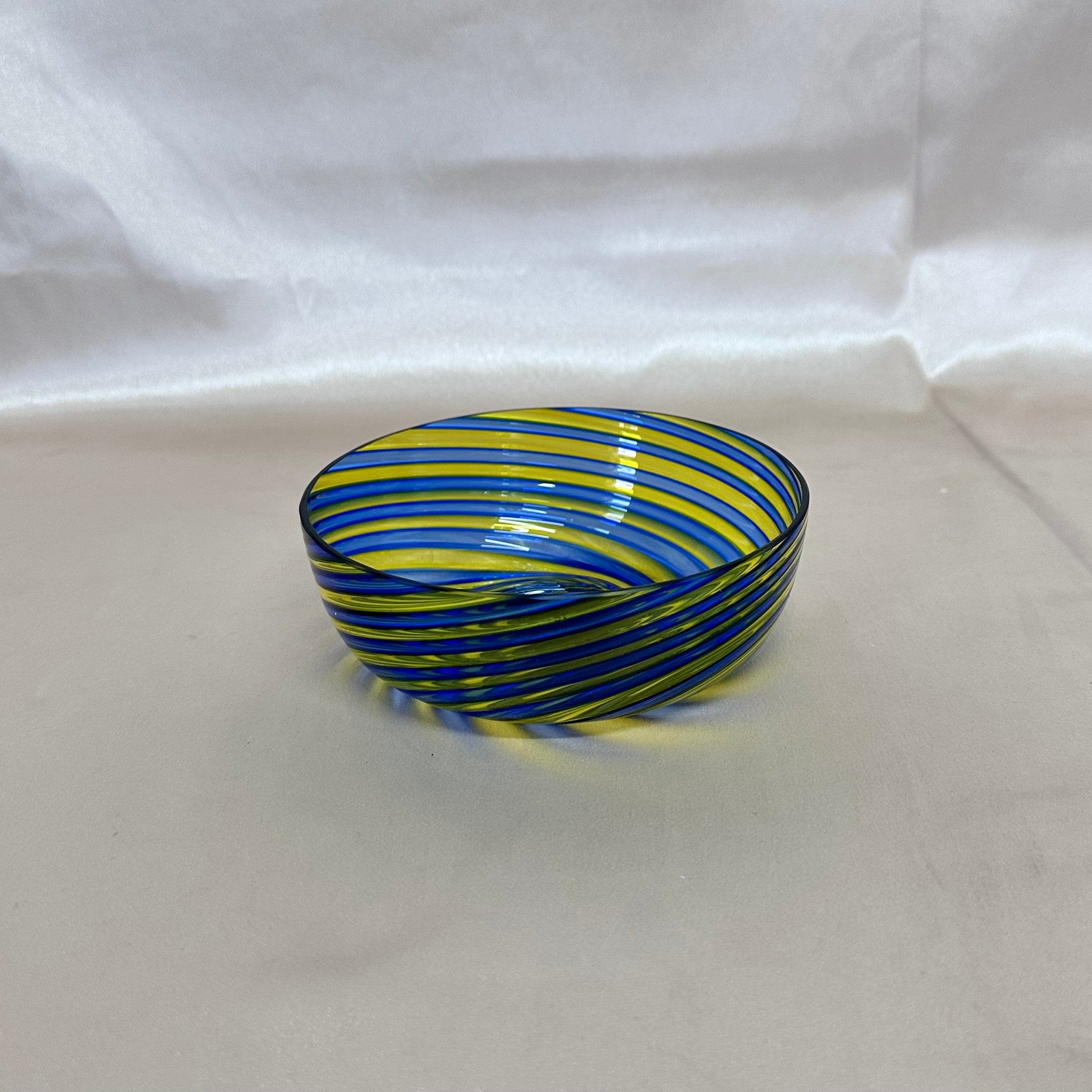 Carlo Moretti Murano Swirl Glass Bowl Set of 10