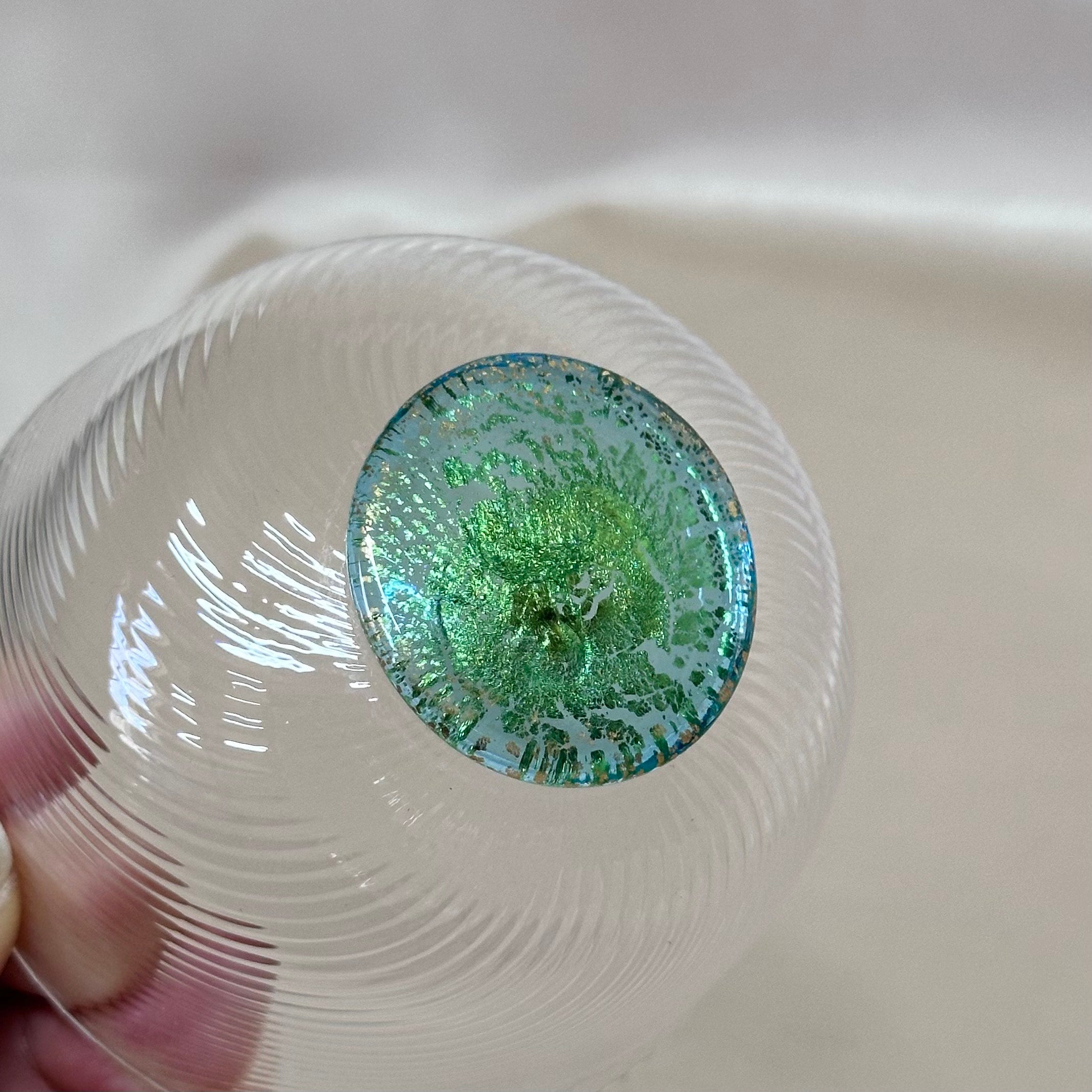 Nasonmoretti Murano Small Miniature Blue & Gold Glass Bowl Set of 5