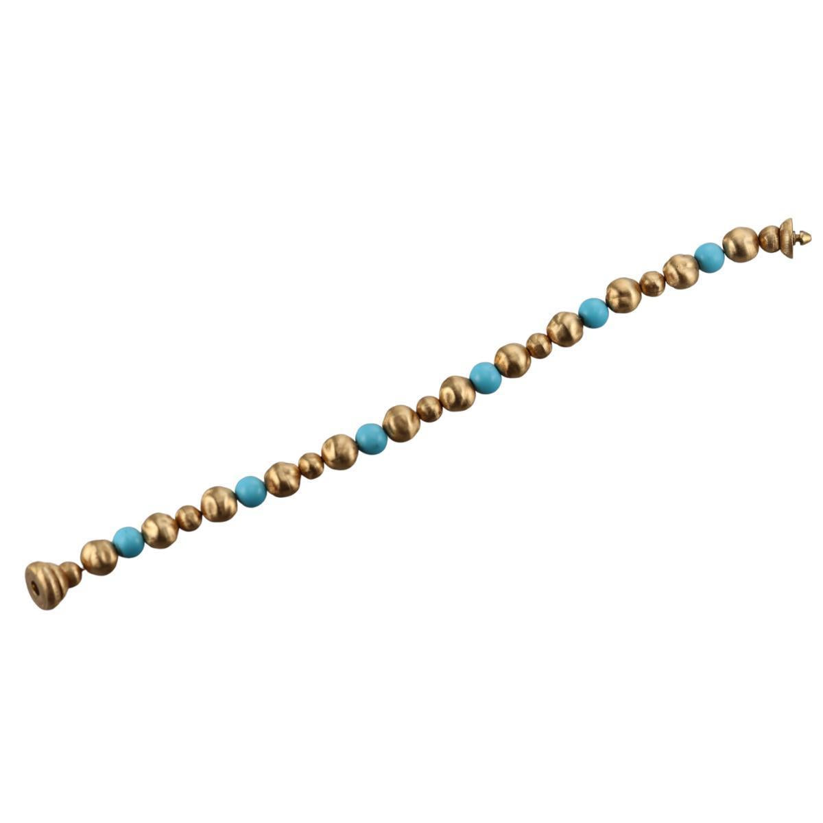 Marco Bicego 18k Gold Turquoise Bracelet