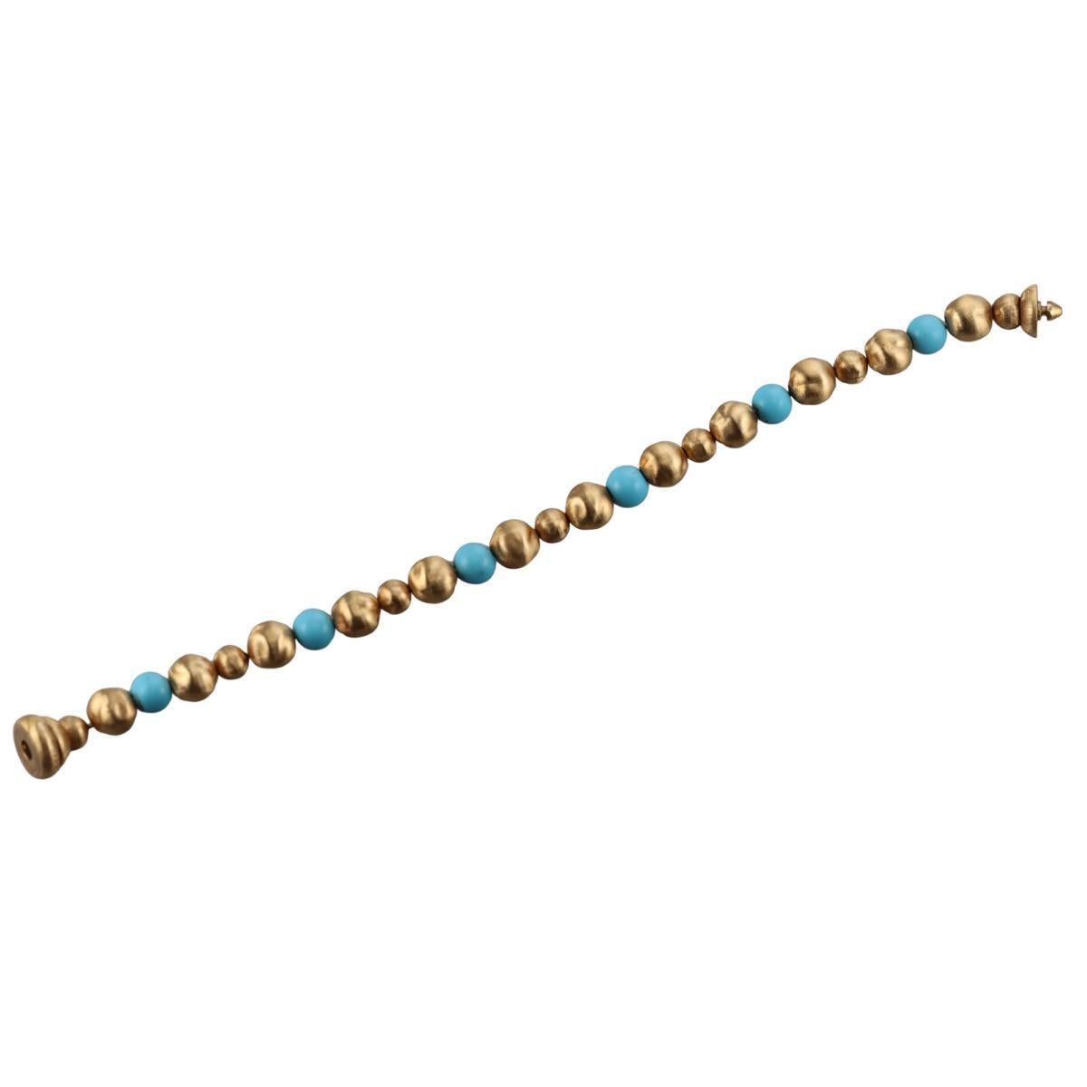Marco Bicego 18k Gold Turquoise Bracelet