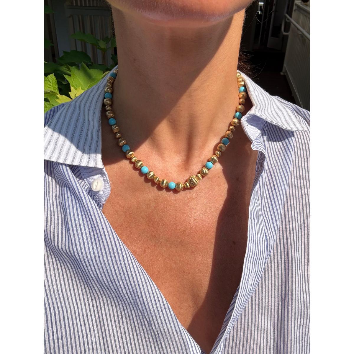 Marco Bicego 18k Gold Turquoise Necklace