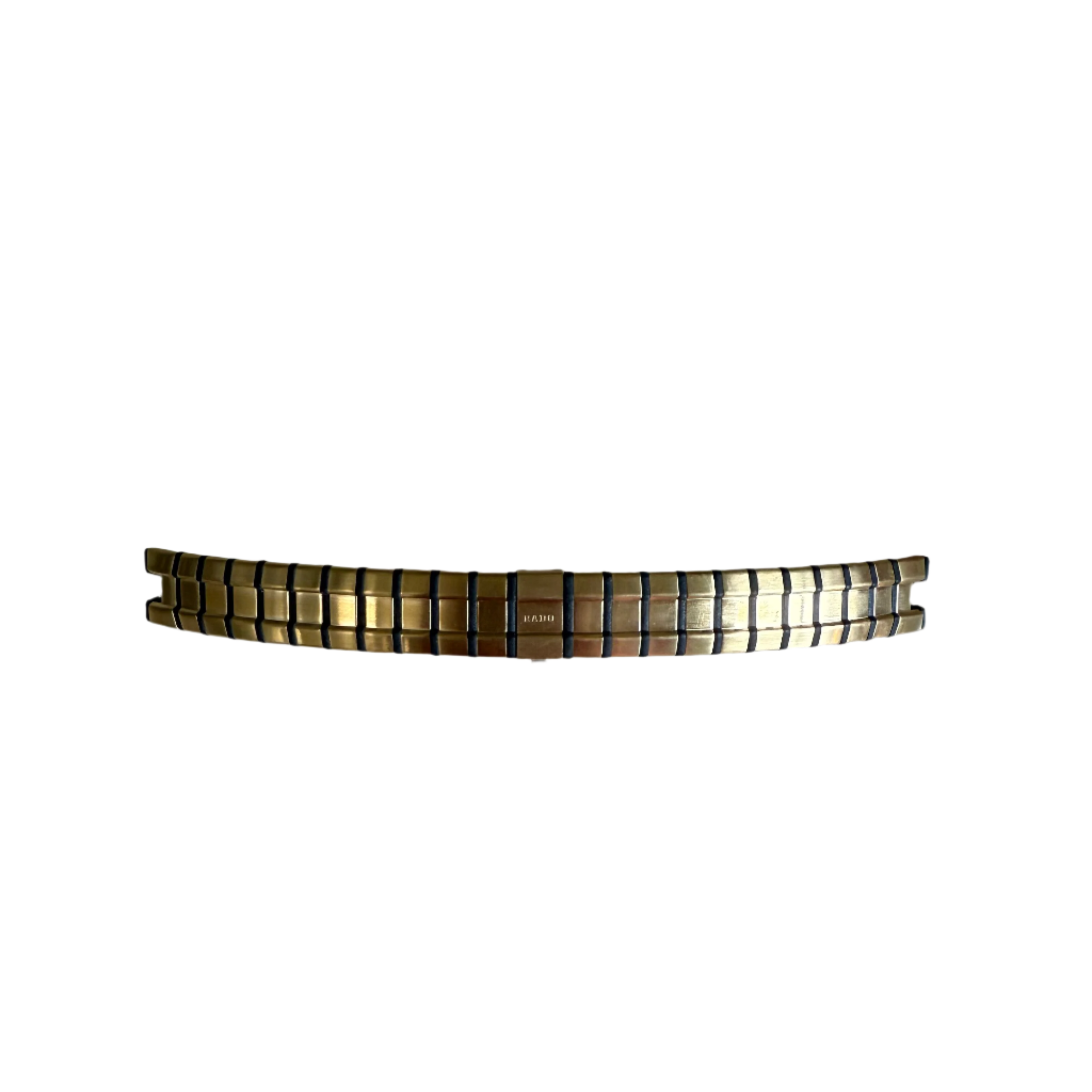 Authentic RADO Black & Gold Steel Watch Bracelet 15mm 03603