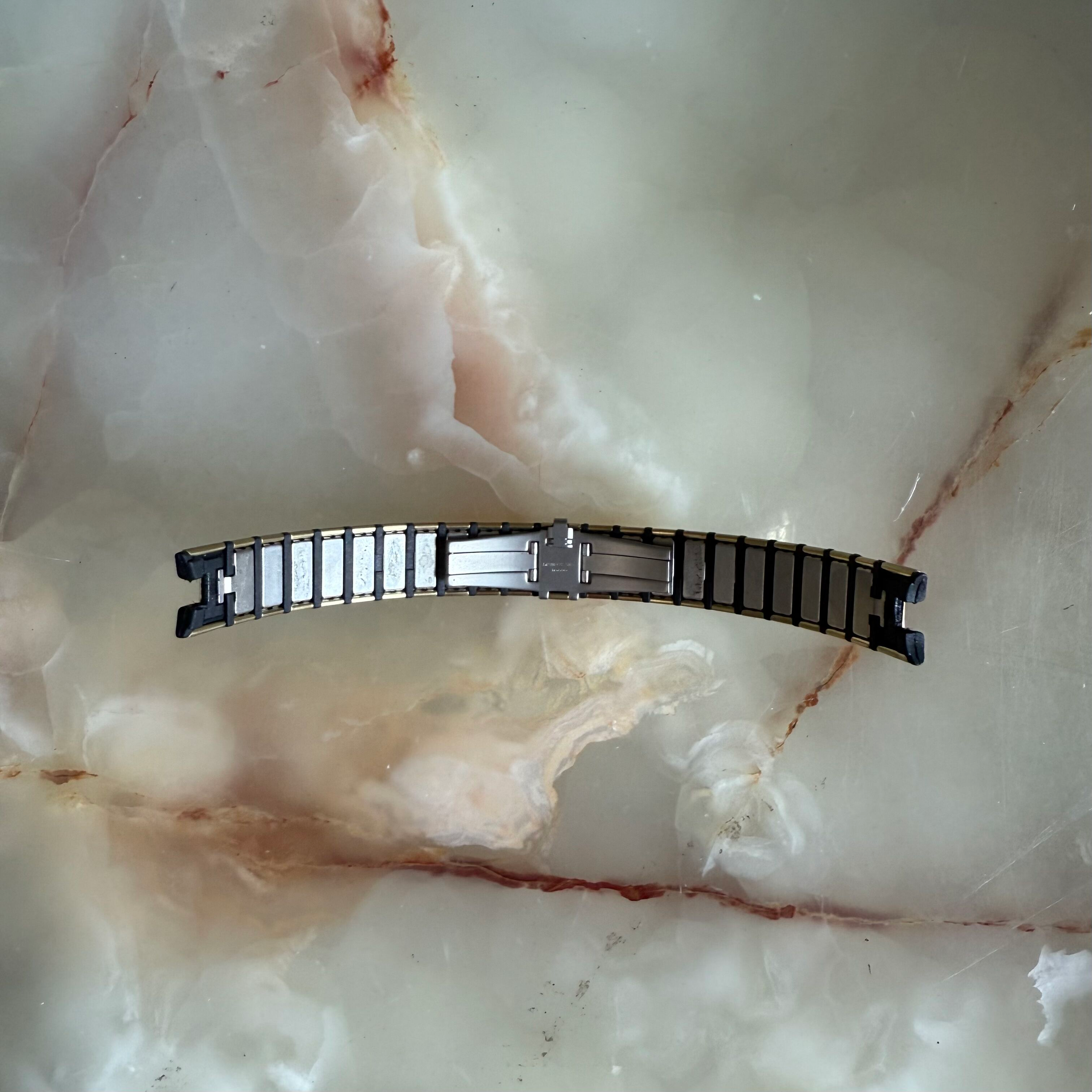 Authentic RADO Black & Gold Steel Watch Bracelet 15mm 03603