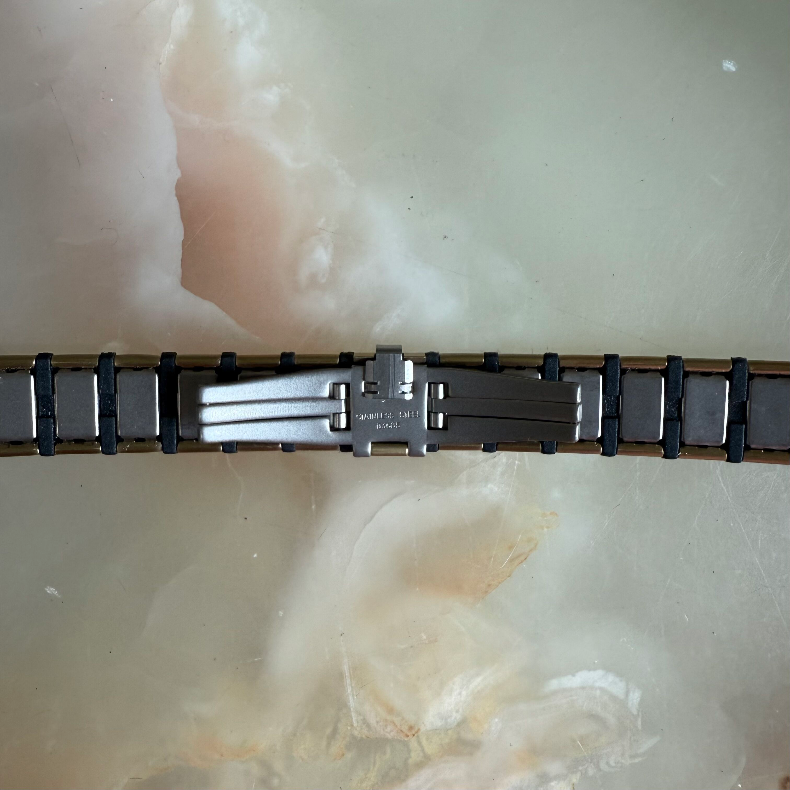Authentic RADO Black & Gold Steel Watch Bracelet 11mm 03605