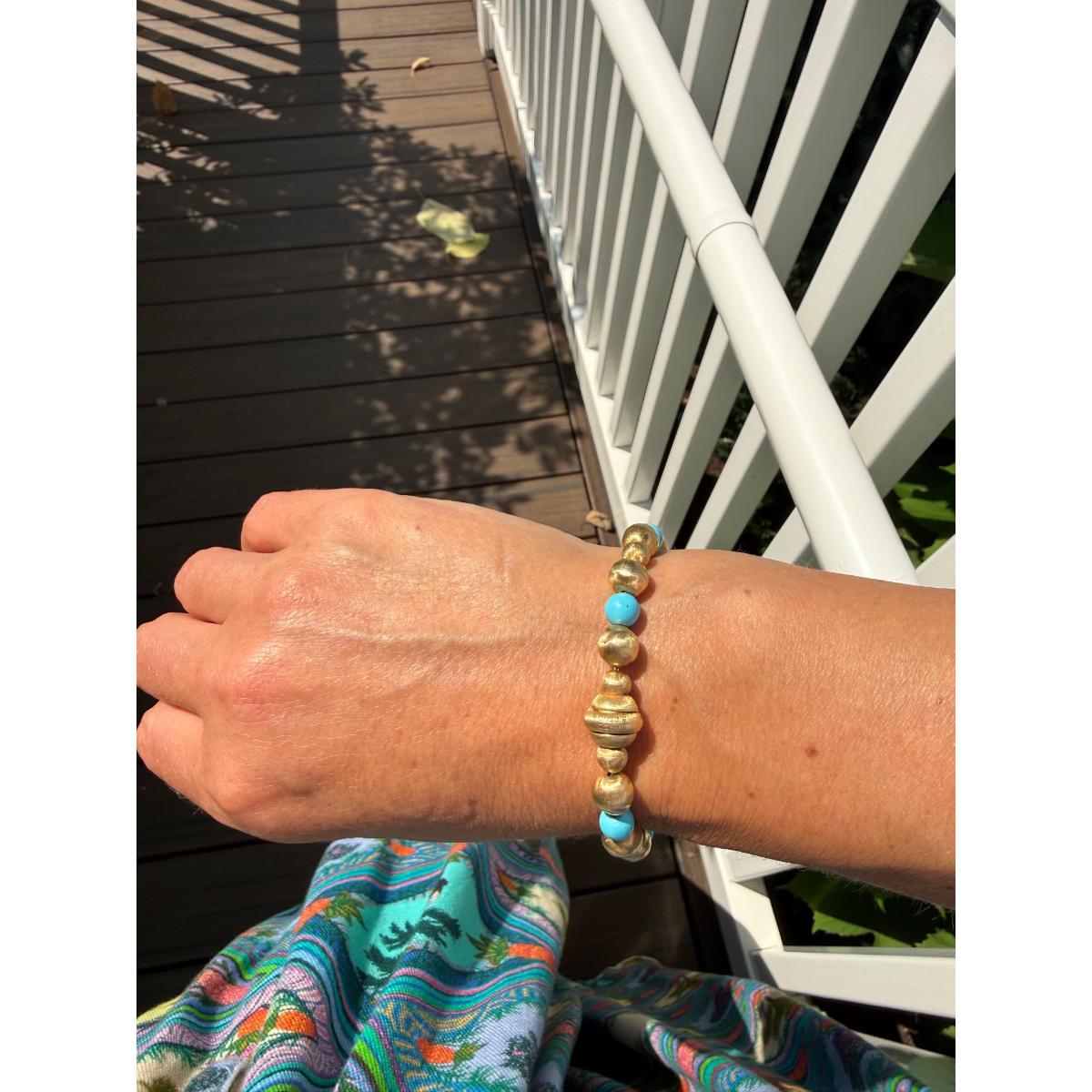 Marco Bicego 18k Gold Turquoise Bracelet