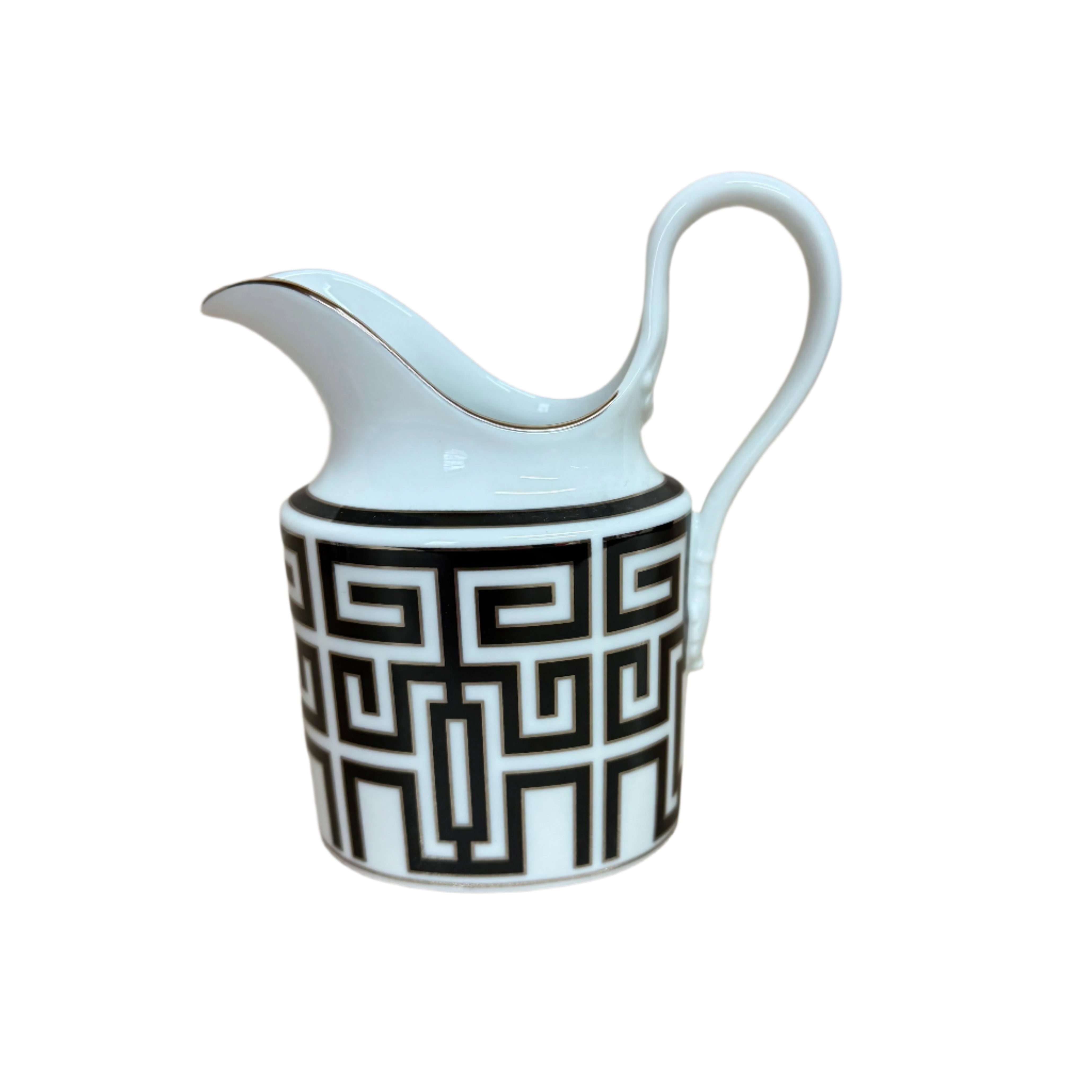 Richard Ginori Labirinto Nero Sugar Bowl & Creamer Set