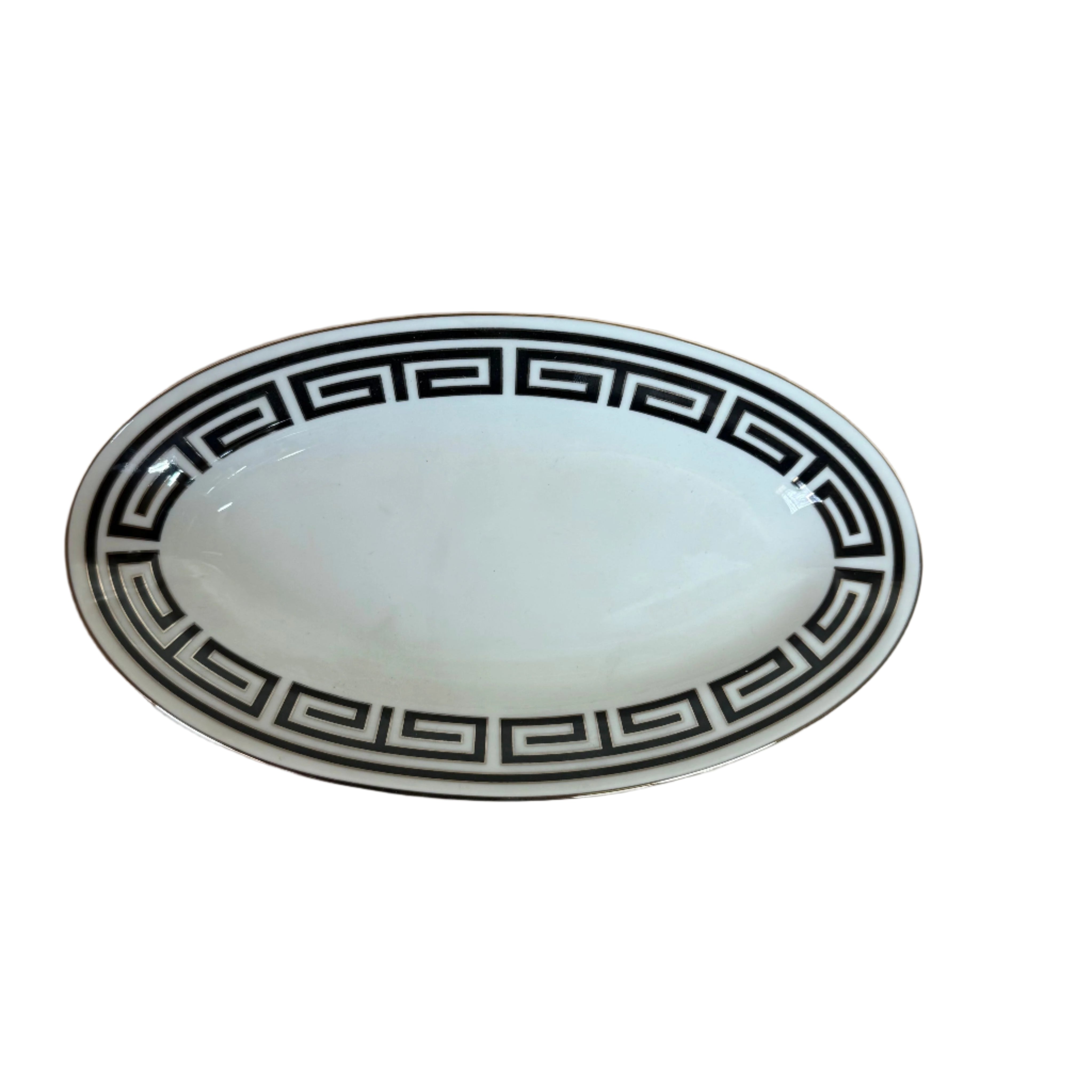 Richard Ginori Labirinto Nero Oval Plate Small
