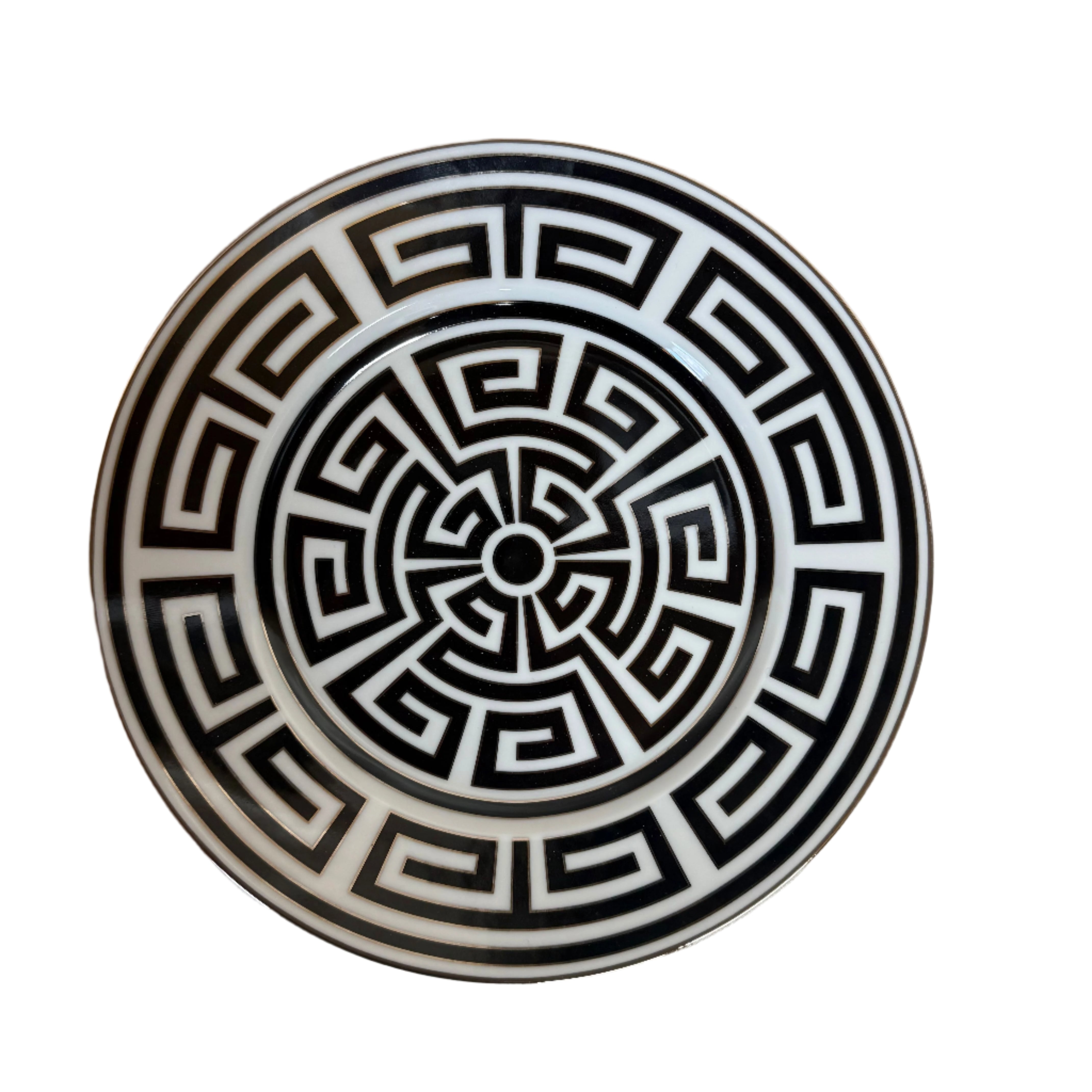 Richard Ginori Labirinto Nero Set Plate of 3