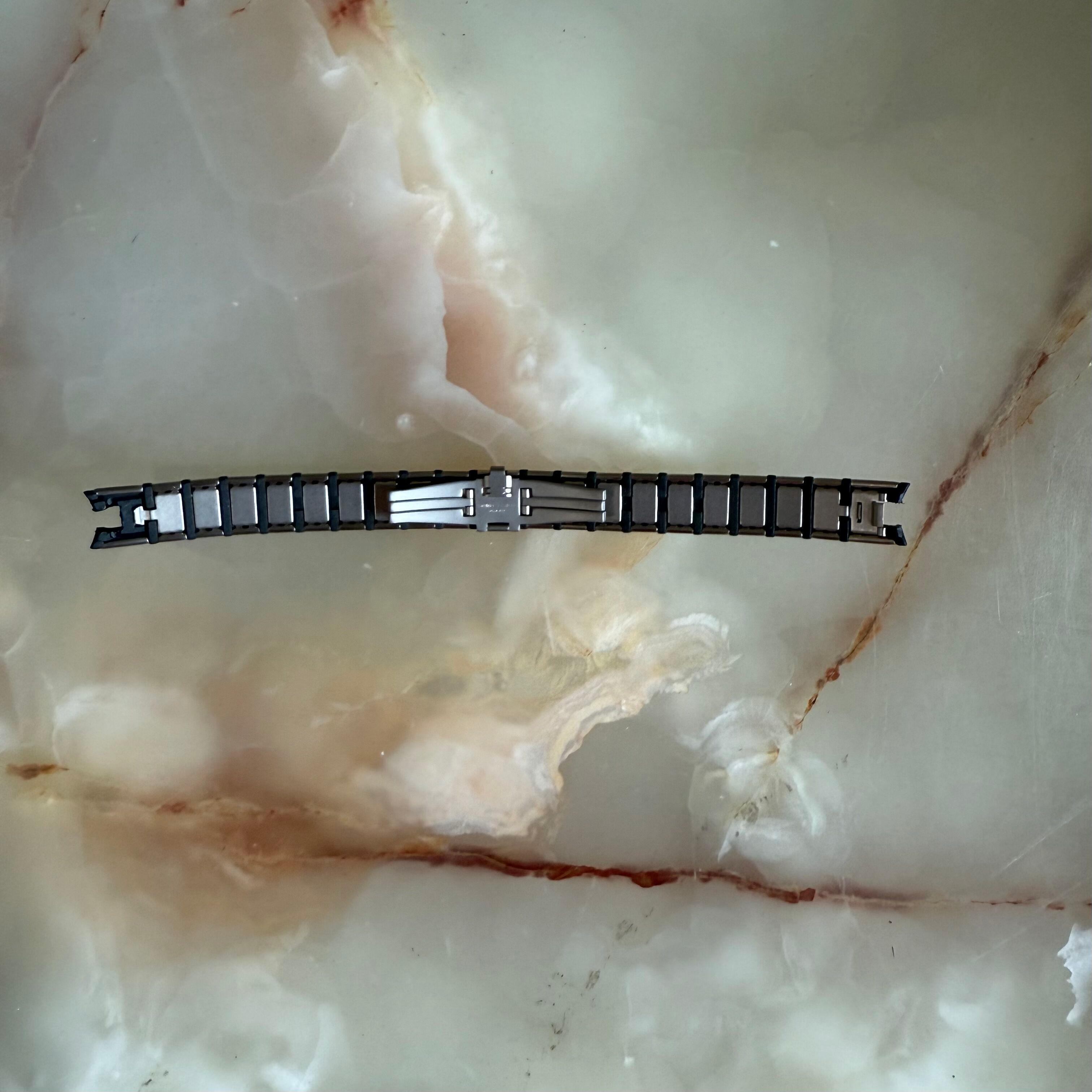 Authentic RADO Black & Steel Watch Bracelet 10mm 03604