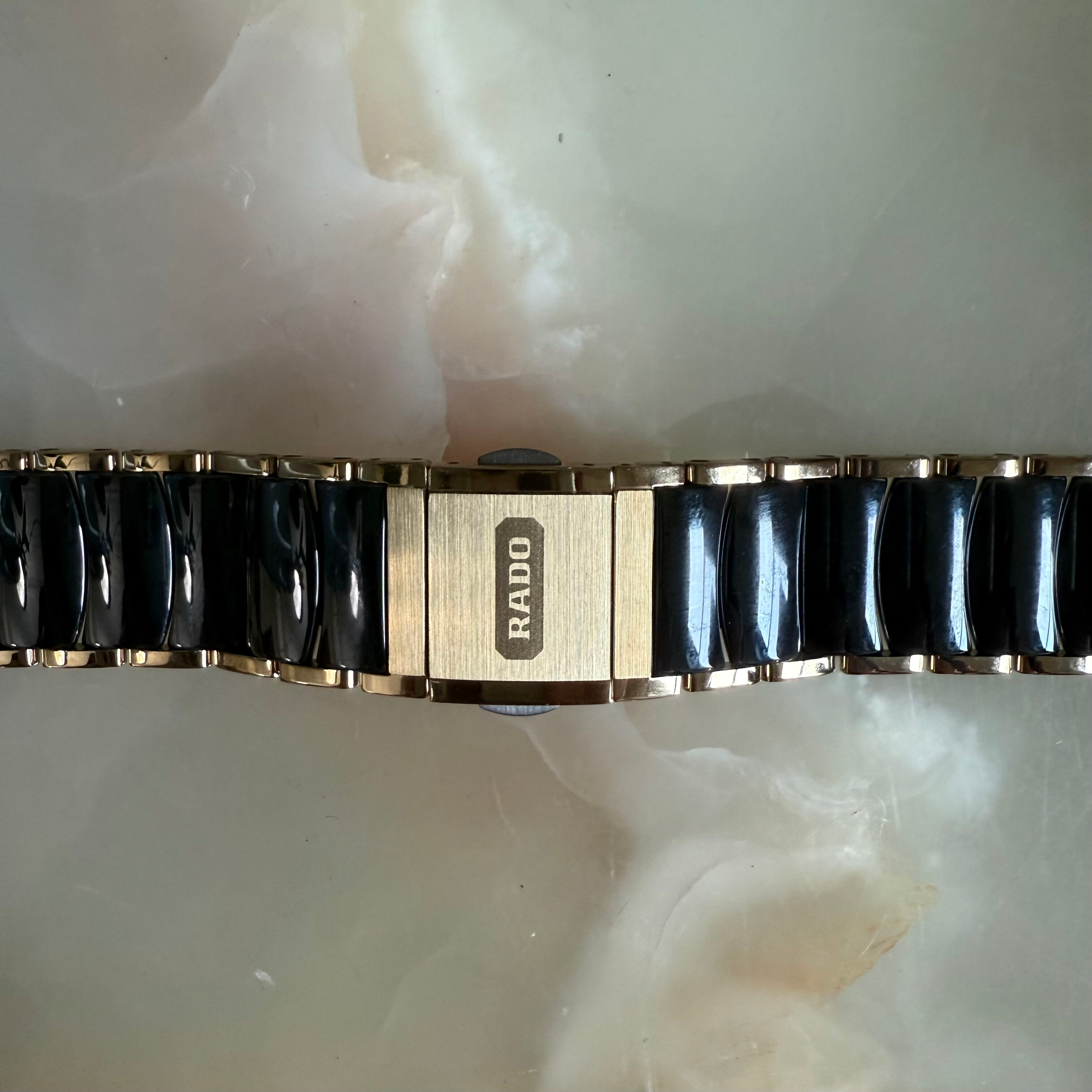 Authentic RADO Black High-Tech Ceramics Watch Bracelet 19mm 04419