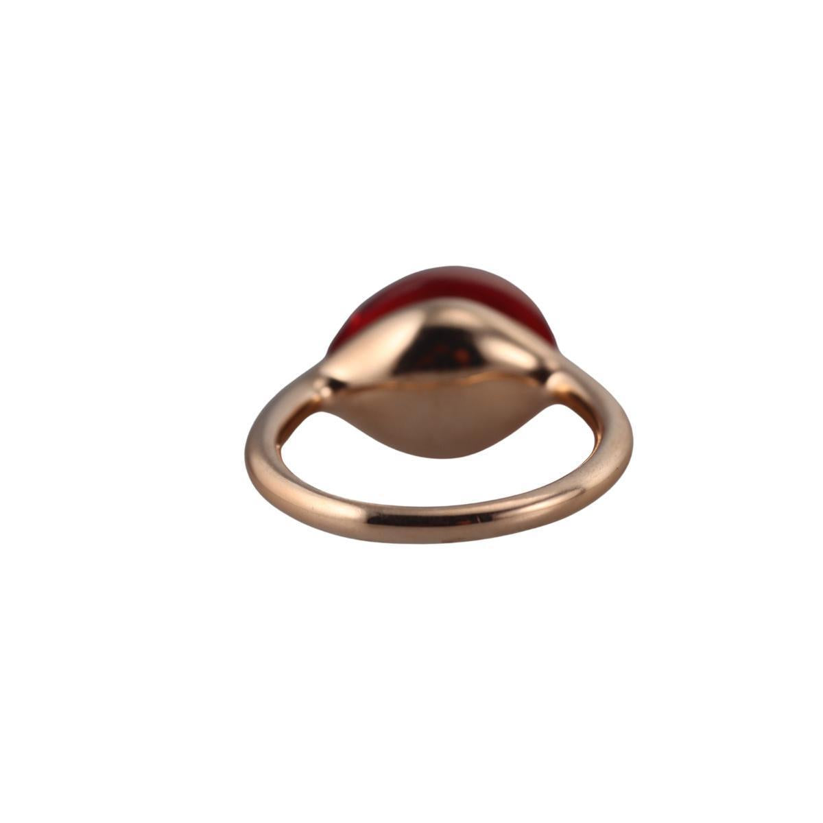 Pomellato Rouge Passion Gold Red Stone Ring