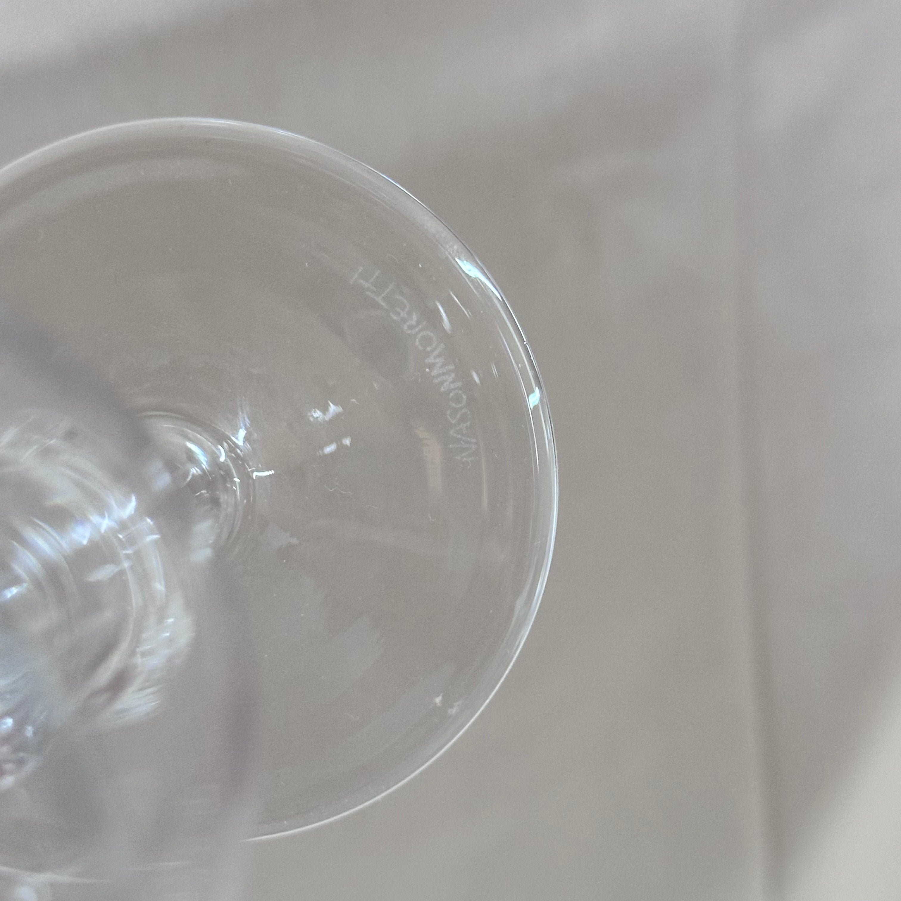 Nasonmoretti Moretti Murano Red and White Wine Clear Glass Degustation Set of 2