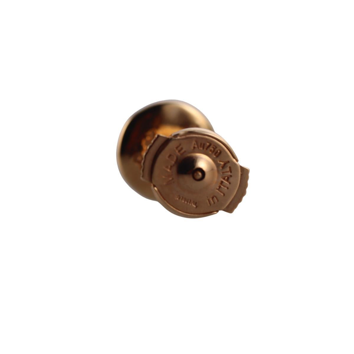 Pomellato Sabbia 18k Rose Gold Diamond Stud Earrings