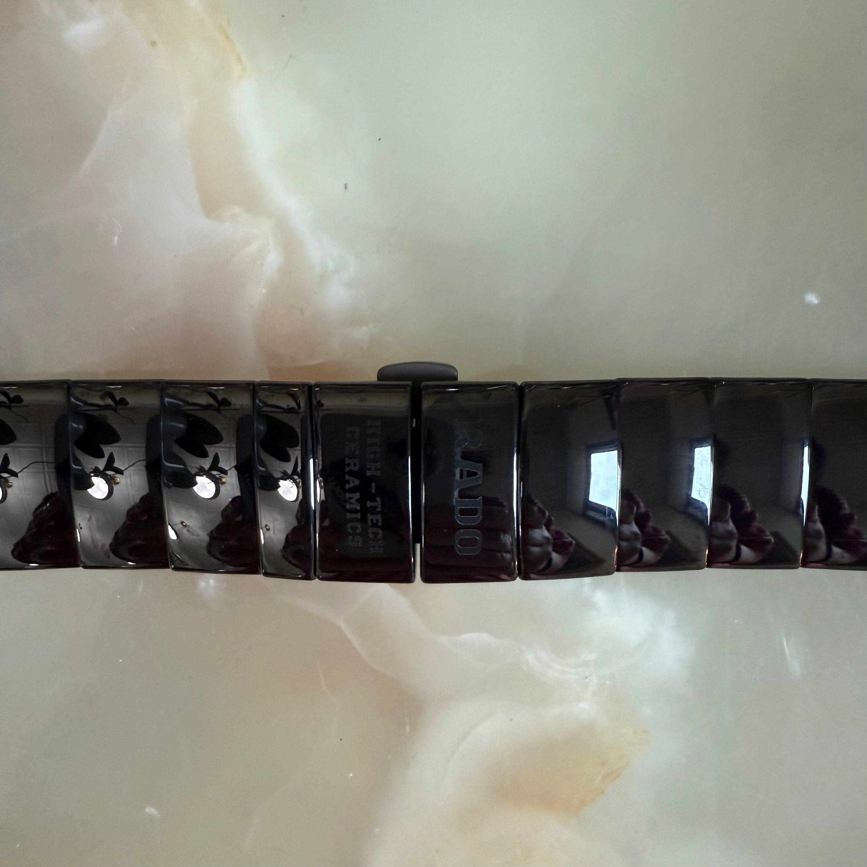 Authentic RADO Black High-Tech Ceramics Watch Bracelet 21mm 04438