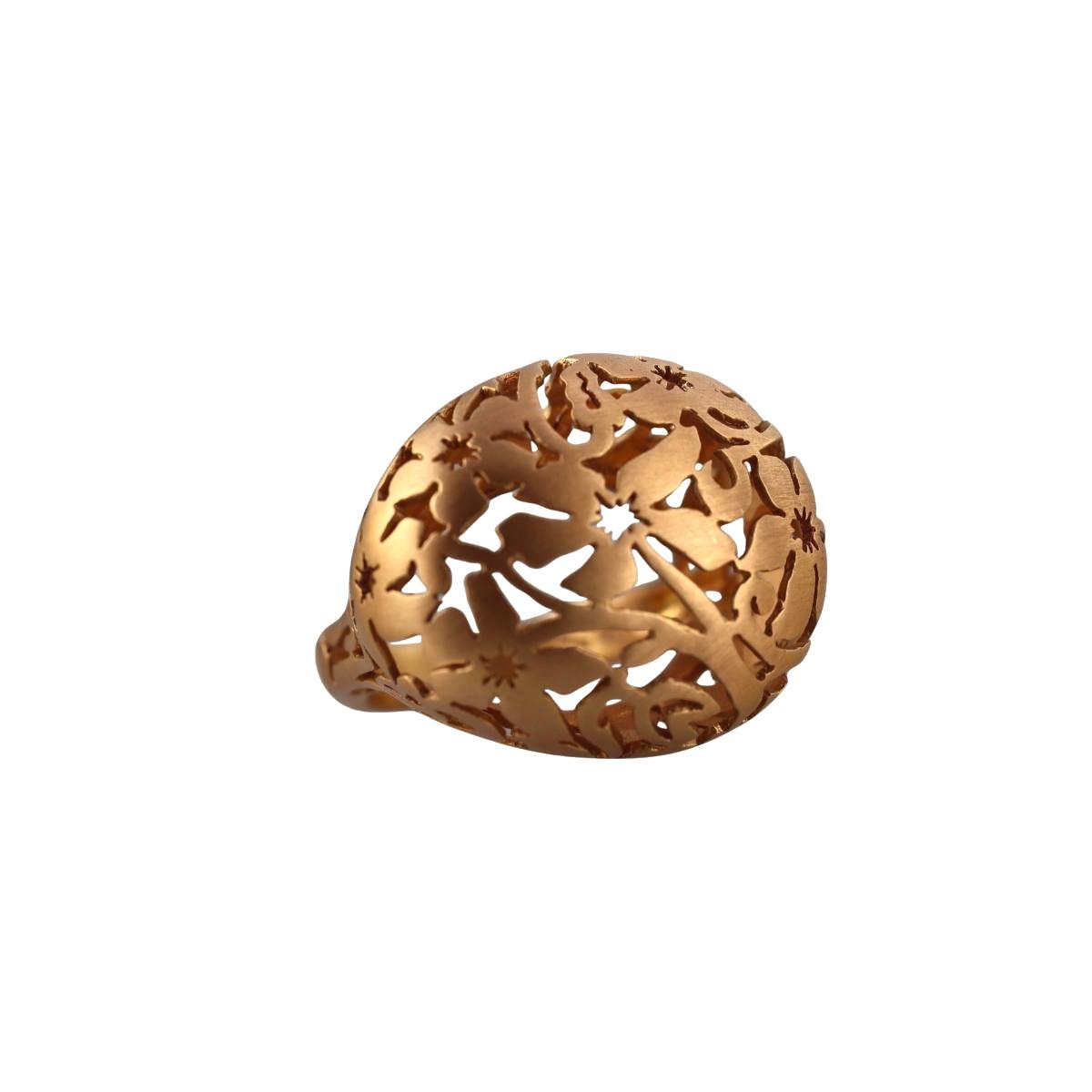 Pomellato Arabesque 18k Rose Gold Dome Ring
