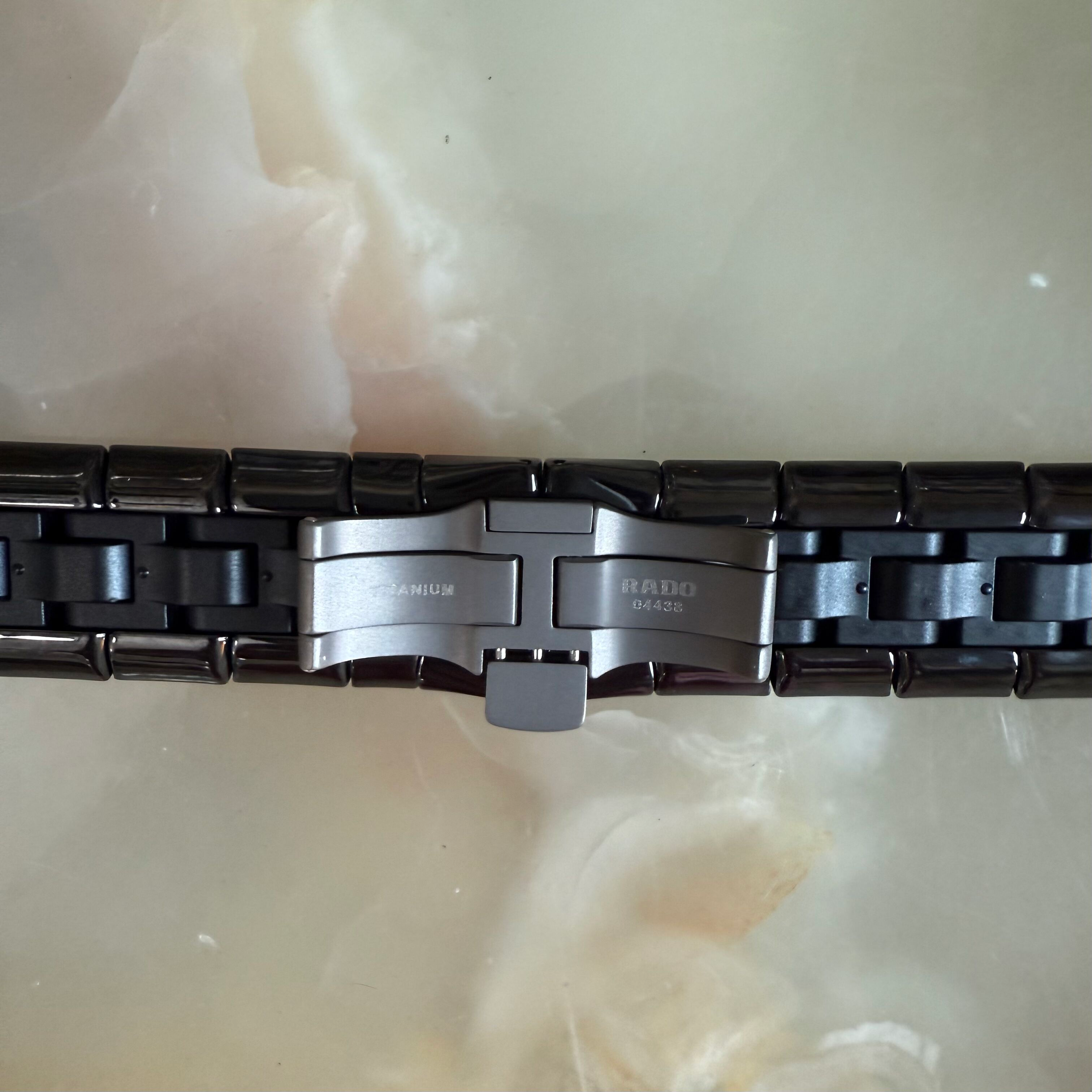 Authentic RADO Black High-Tech Ceramics Watch Bracelet 21mm 04438